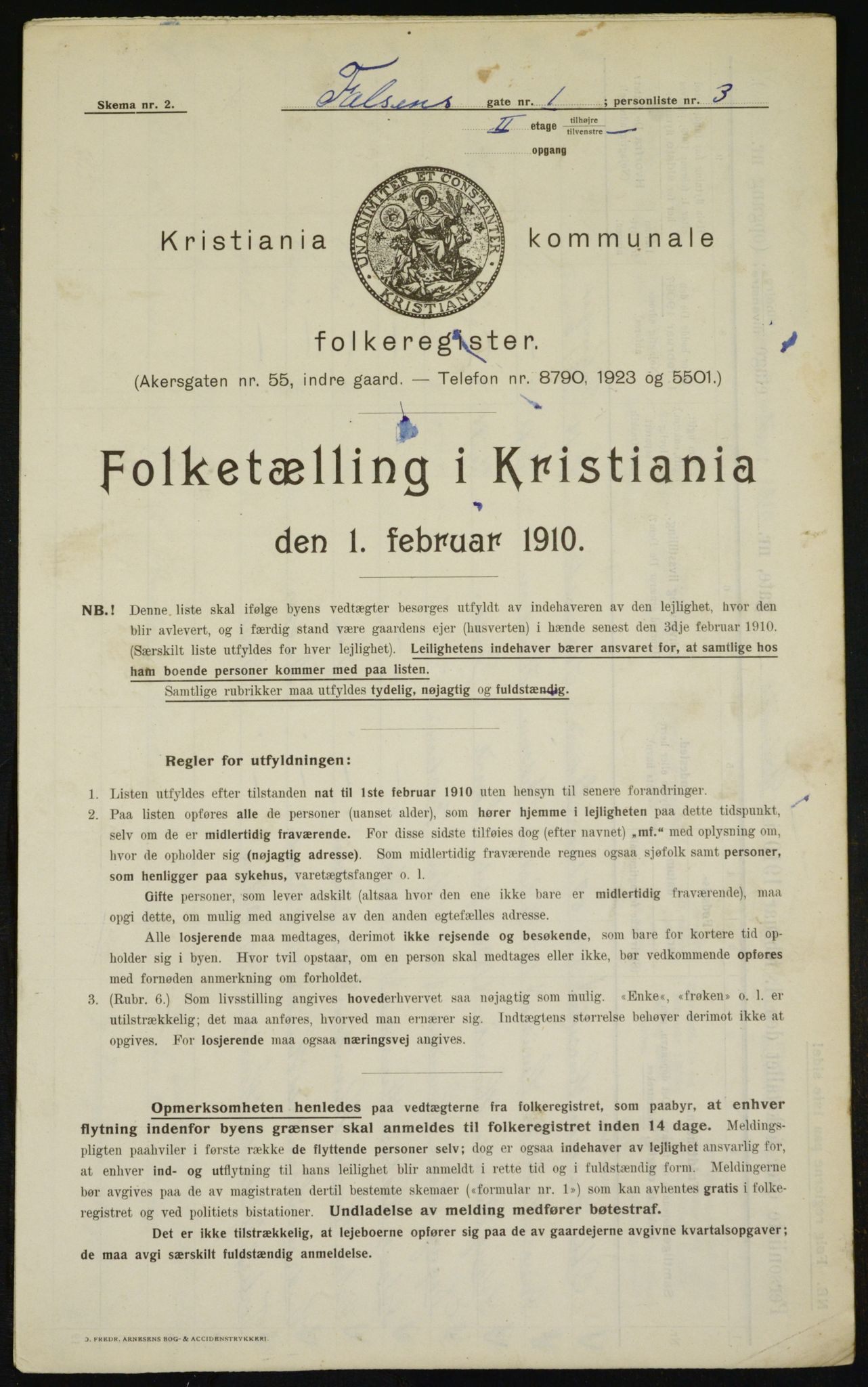OBA, Kommunal folketelling 1.2.1910 for Kristiania, 1910, s. 21866