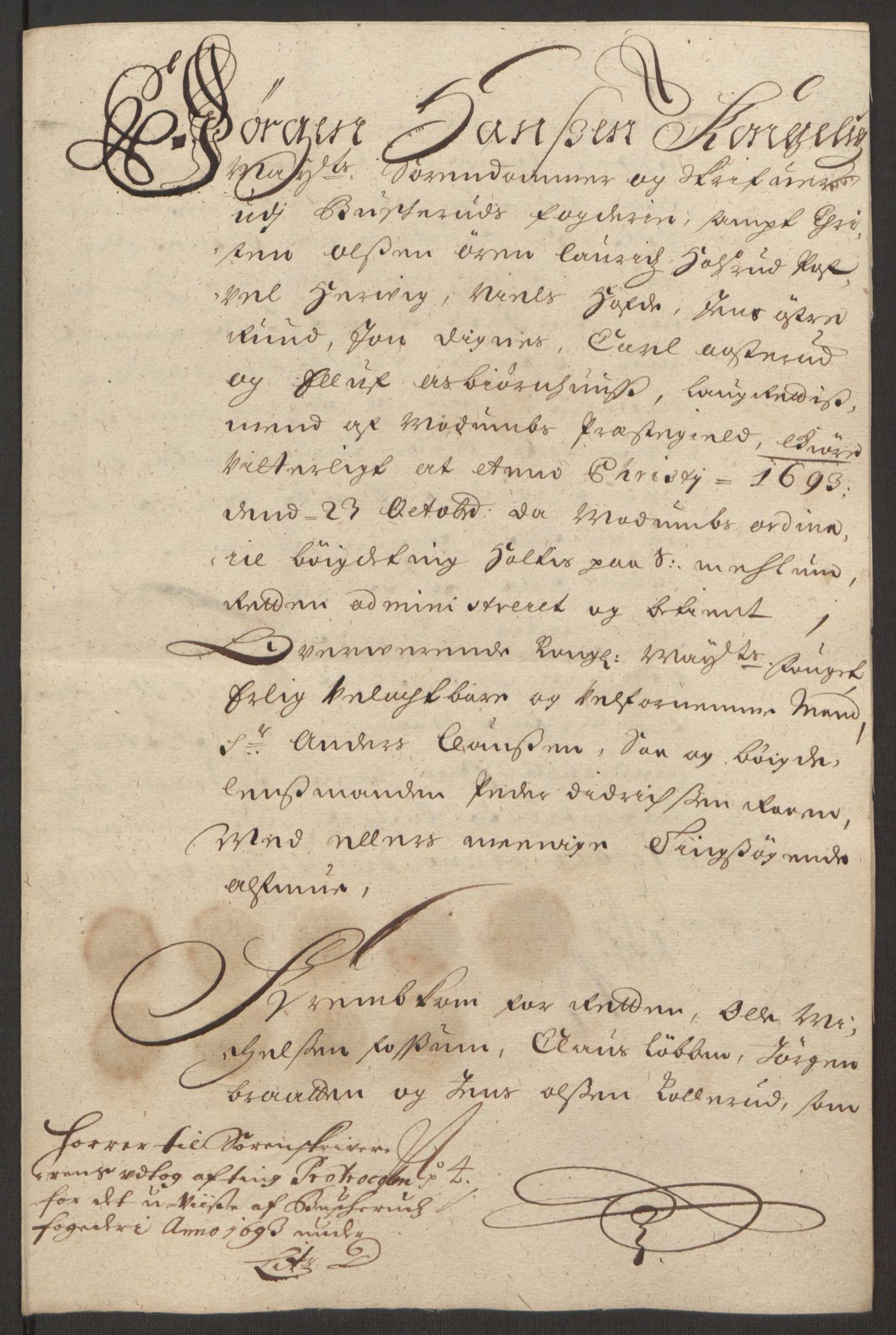 Rentekammeret inntil 1814, Reviderte regnskaper, Fogderegnskap, AV/RA-EA-4092/R25/L1682: Fogderegnskap Buskerud, 1693, s. 52