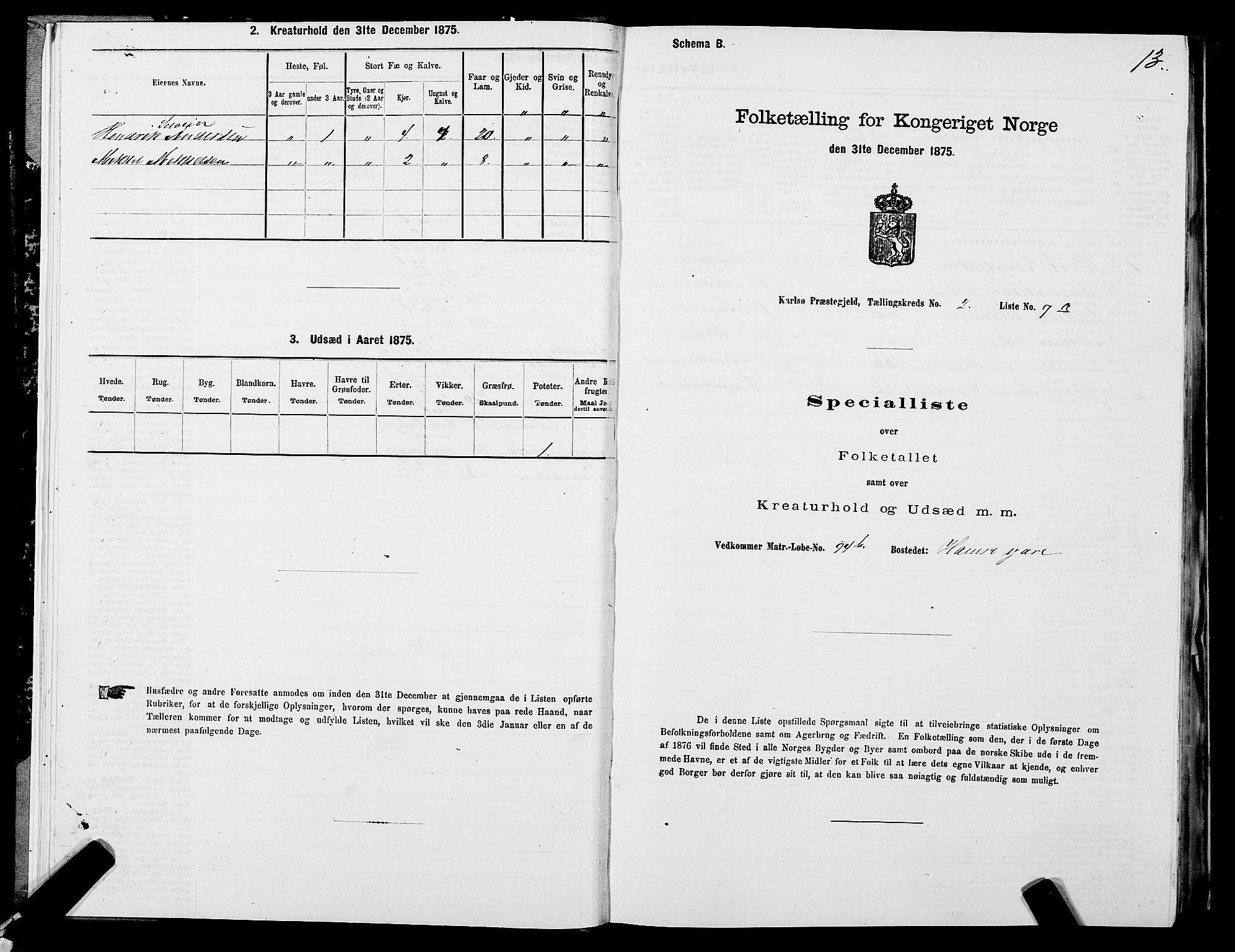 SATØ, Folketelling 1875 for 1936P Karlsøy prestegjeld, 1875, s. 2013