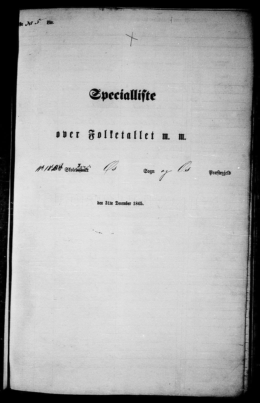 RA, Folketelling 1865 for 1243P Os prestegjeld, 1865, s. 86