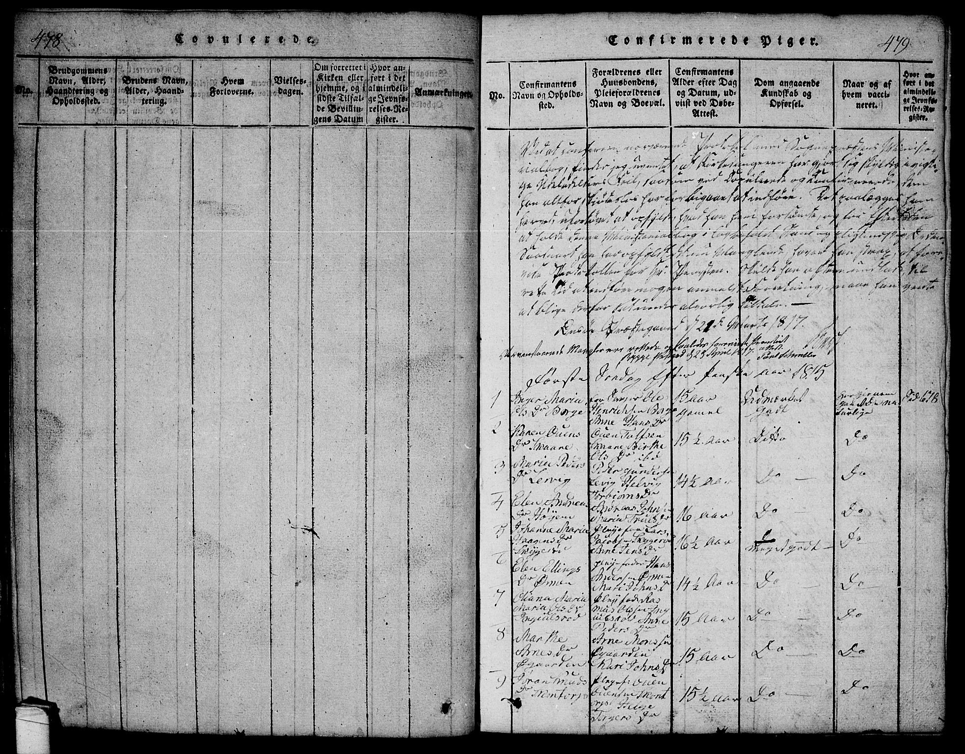 Onsøy prestekontor Kirkebøker, AV/SAO-A-10914/G/Ga/L0001: Klokkerbok nr. I 1, 1814-1840, s. 478-479