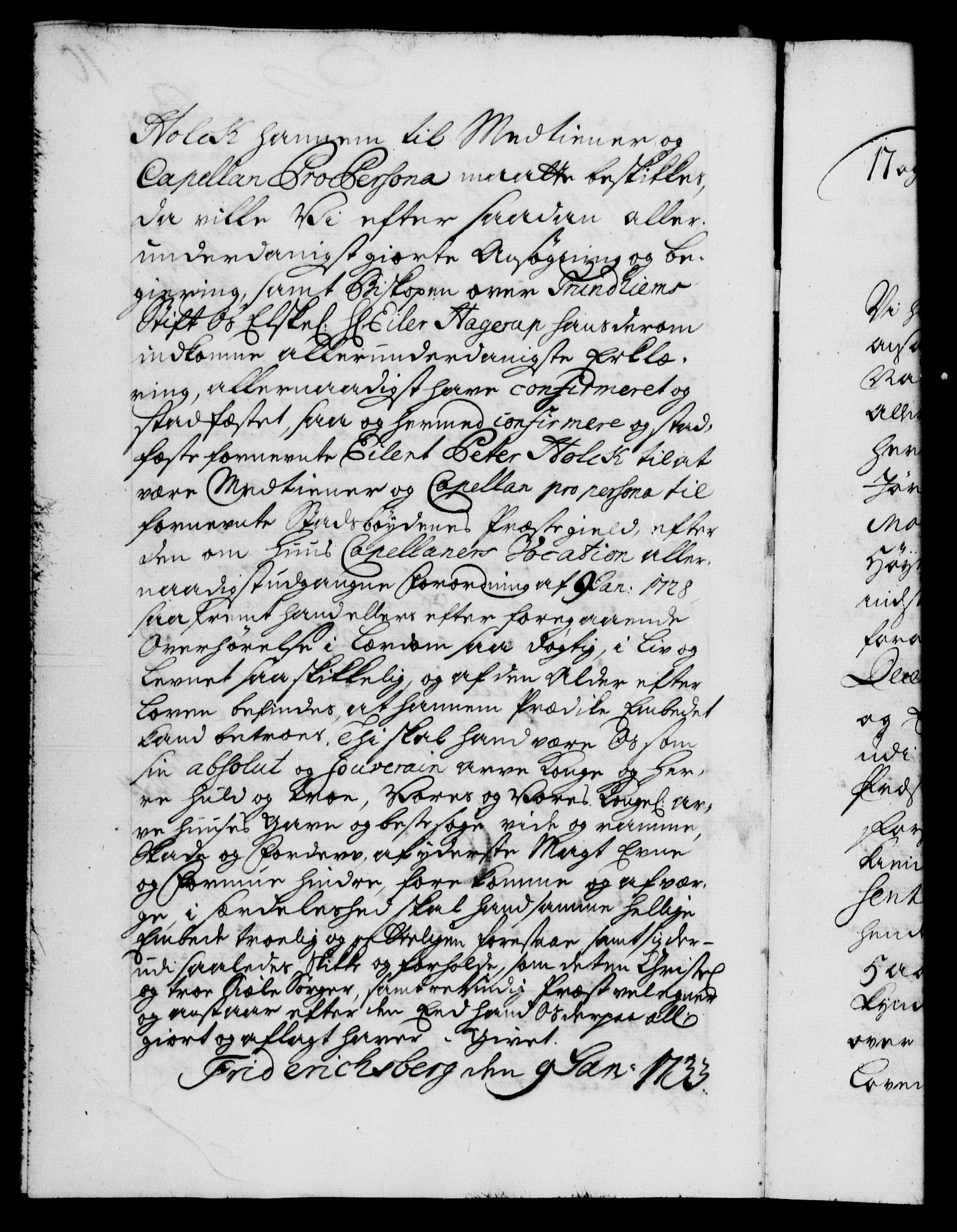 Danske Kanselli 1572-1799, AV/RA-EA-3023/F/Fc/Fca/Fcaa/L0028: Norske registre, 1733-1734, s. 10b