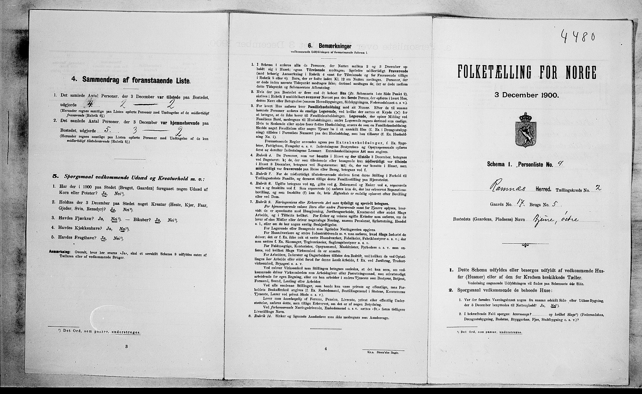 RA, Folketelling 1900 for 0718 Ramnes herred, 1900, s. 251