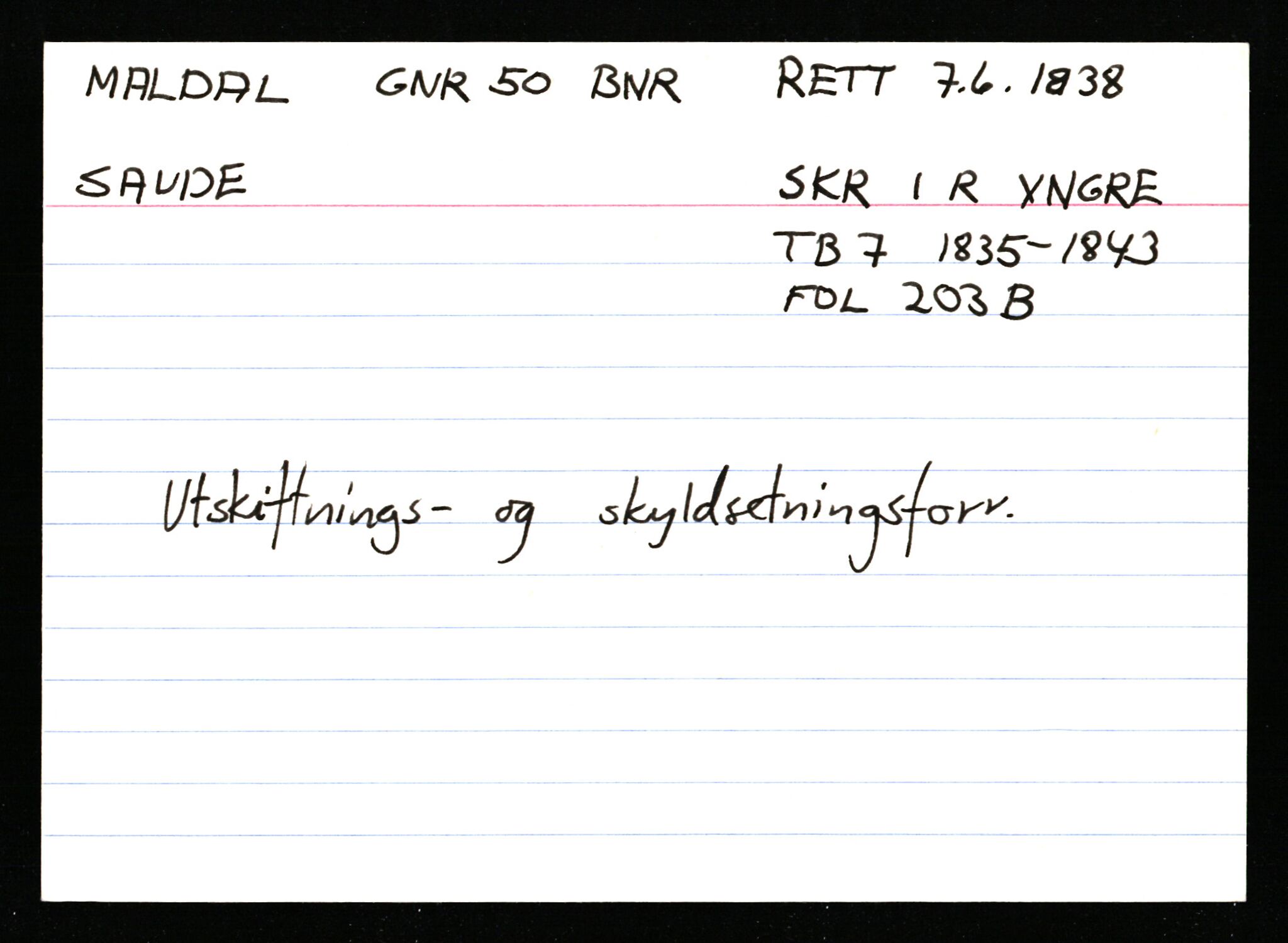 Statsarkivet i Stavanger, AV/SAST-A-101971/03/Y/Ym/L0037: Åstedskort sortert etter gårdsnavn: Lædre - Mauland, 1600-1950, s. 252