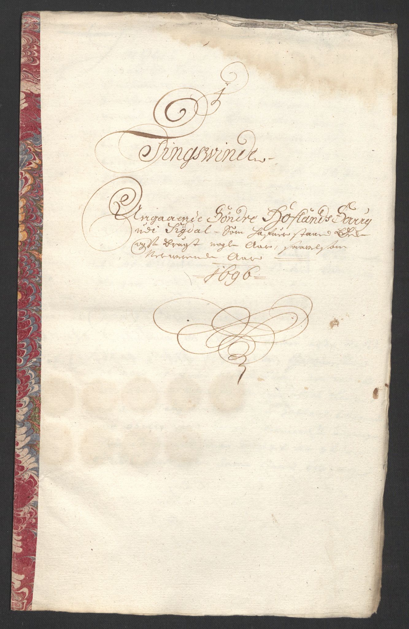Rentekammeret inntil 1814, Reviderte regnskaper, Fogderegnskap, RA/EA-4092/R22/L1453: Fogderegnskap Ringerike, Hallingdal og Buskerud, 1696, s. 312