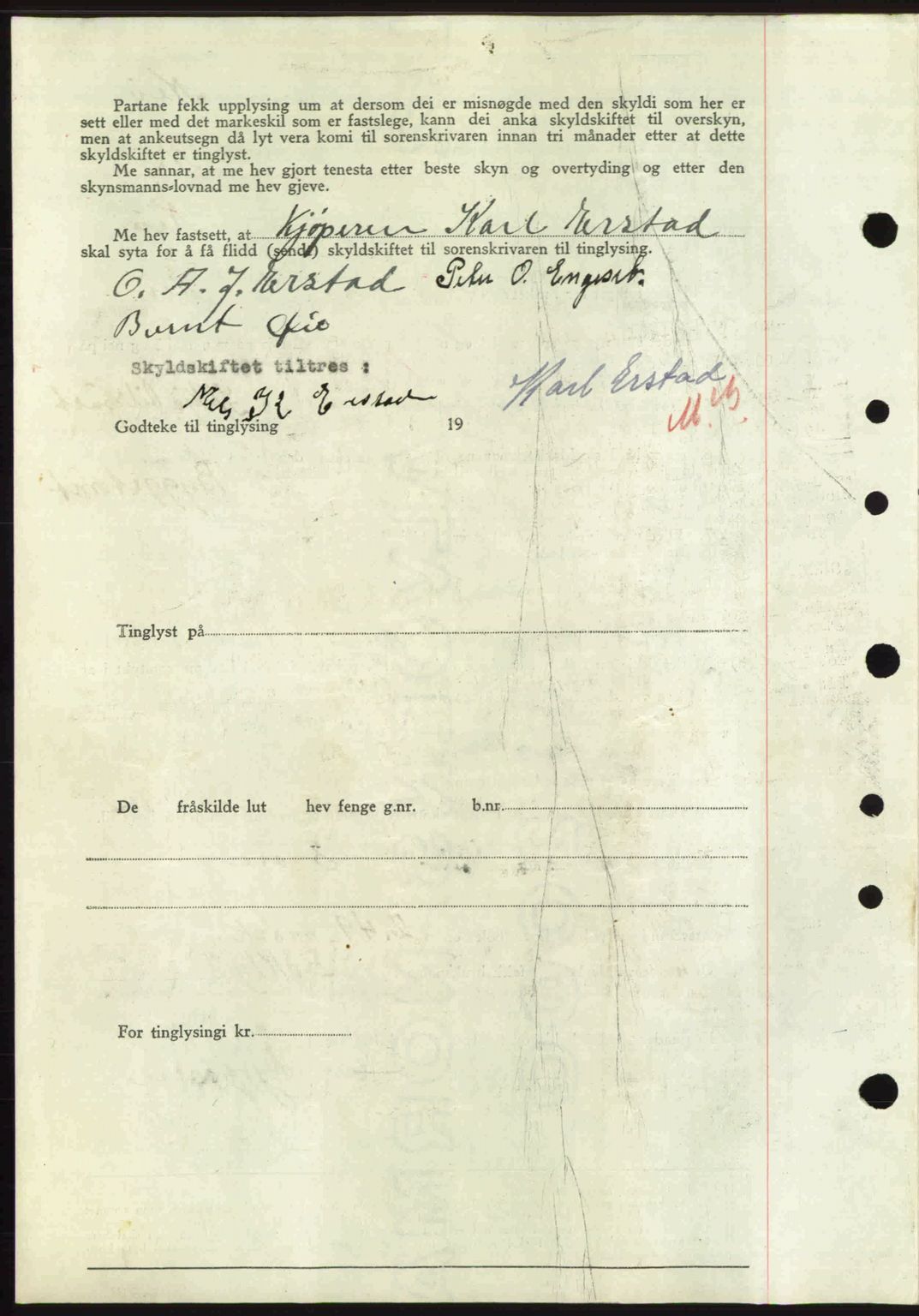 Nordre Sunnmøre sorenskriveri, AV/SAT-A-0006/1/2/2C/2Ca: Pantebok nr. A33, 1949-1950, Dagboknr: 2751/1949