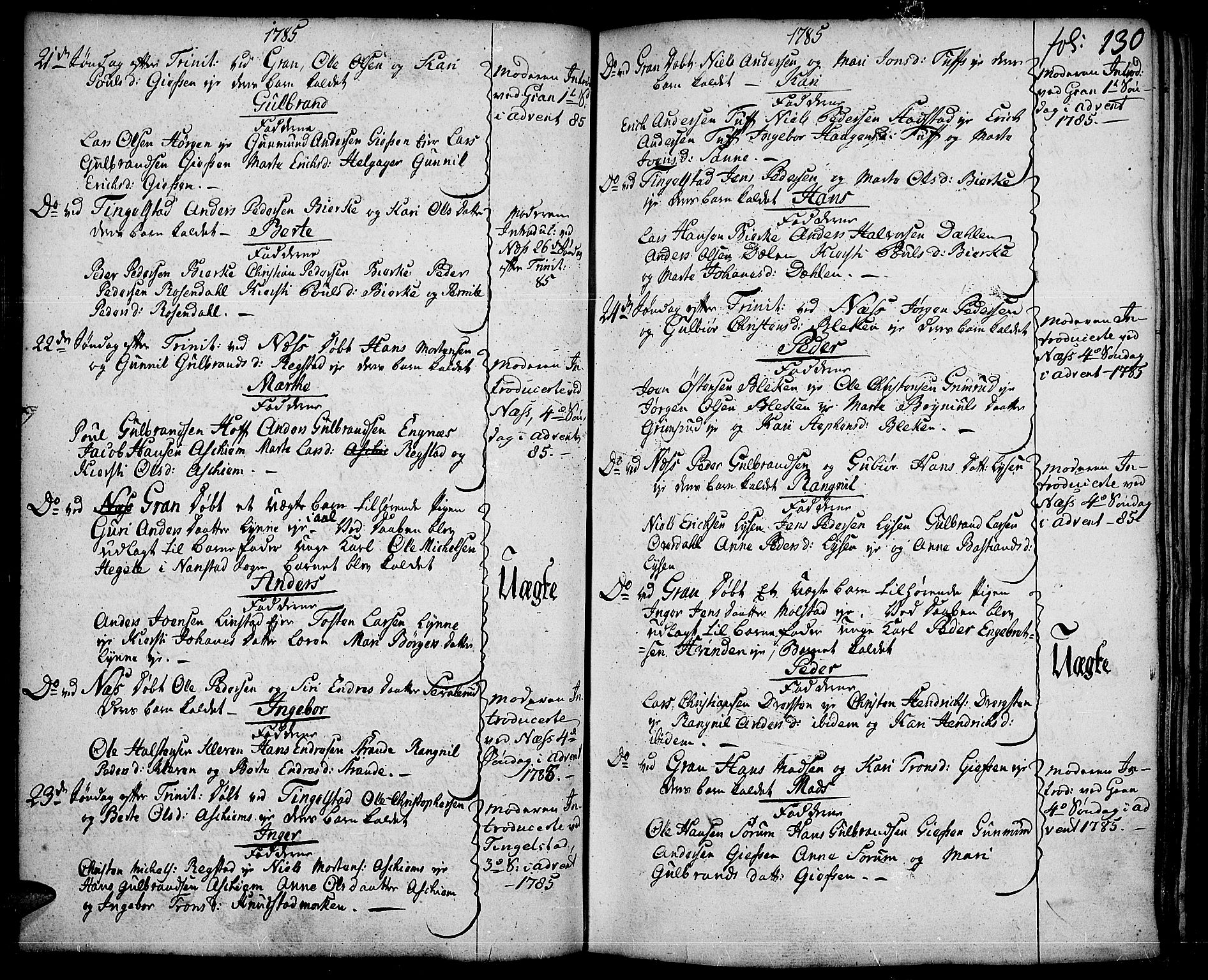 Gran prestekontor, AV/SAH-PREST-112/H/Ha/Haa/L0005: Ministerialbok nr. 5, 1776-1788, s. 130