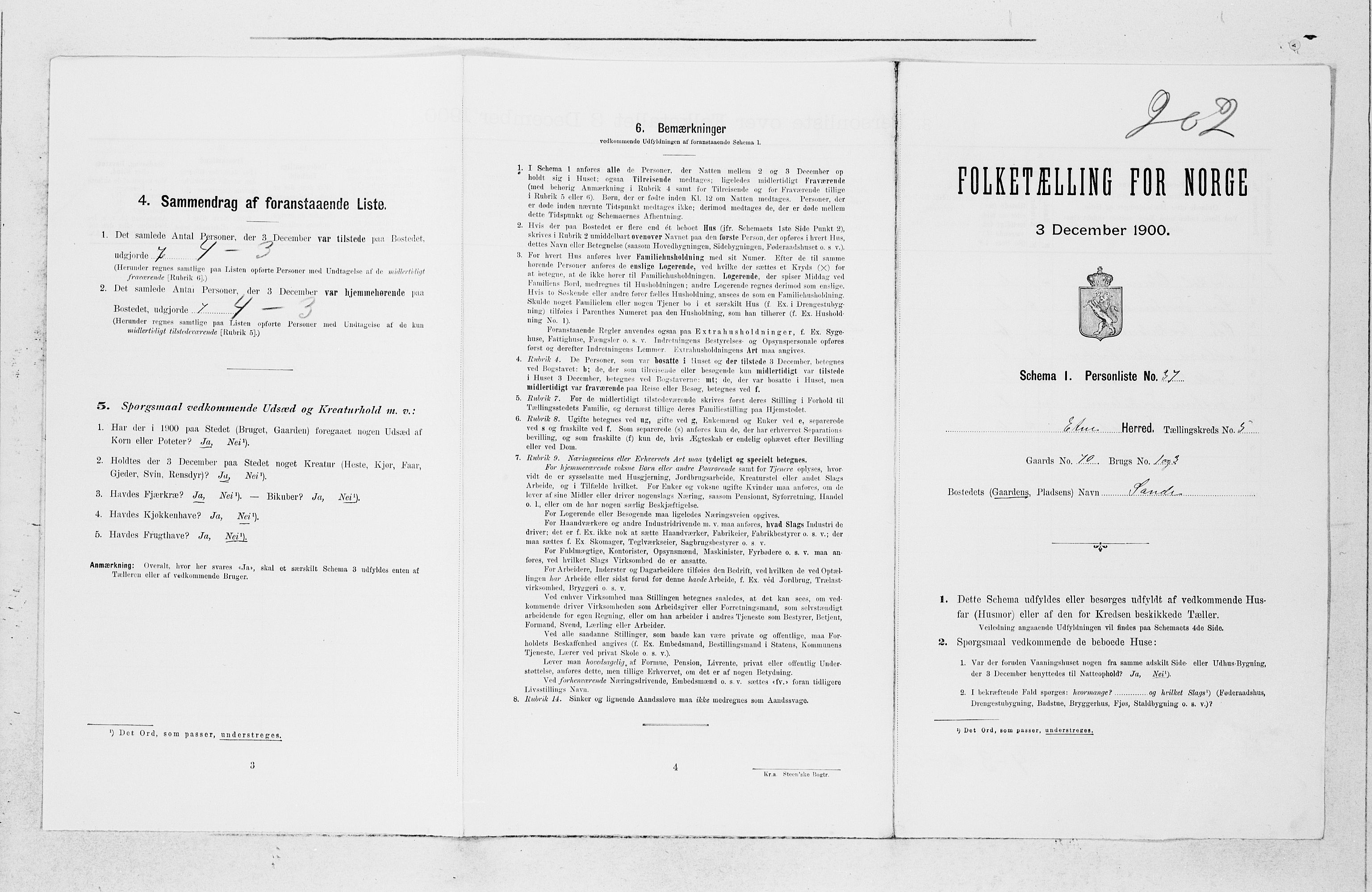 SAB, Folketelling 1900 for 1211 Etne herred, 1900, s. 466