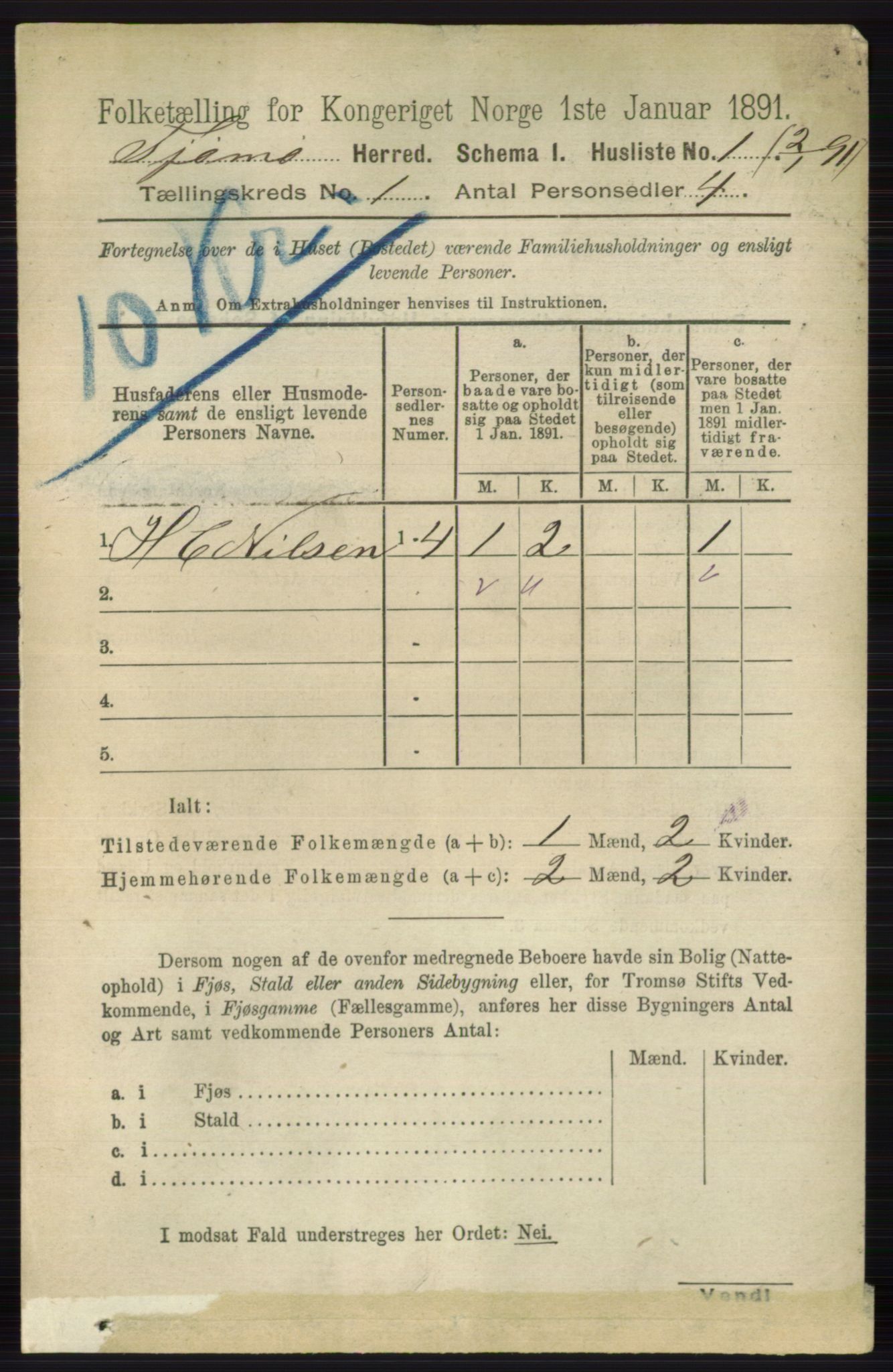 RA, Folketelling 1891 for 0723 Tjøme herred, 1891, s. 28