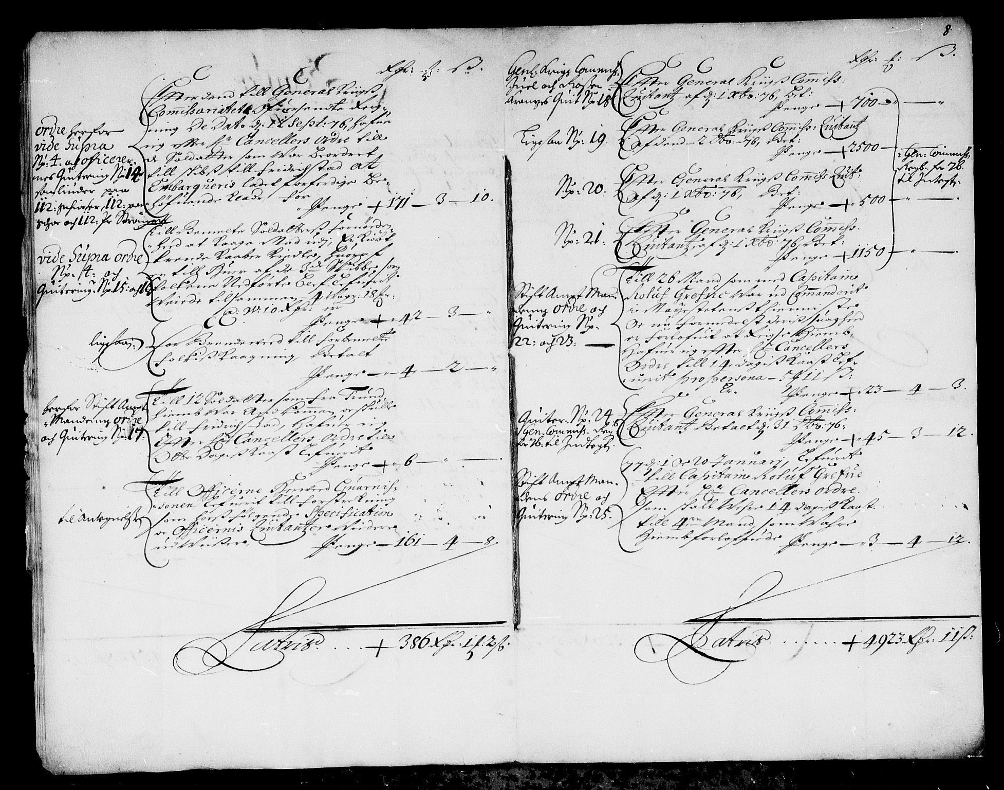 Rentekammeret inntil 1814, Reviderte regnskaper, Stiftamtstueregnskaper, Bergen stiftamt, AV/RA-EA-6043/R/Rc/L0043: Bergen stiftamt, 1675-1676