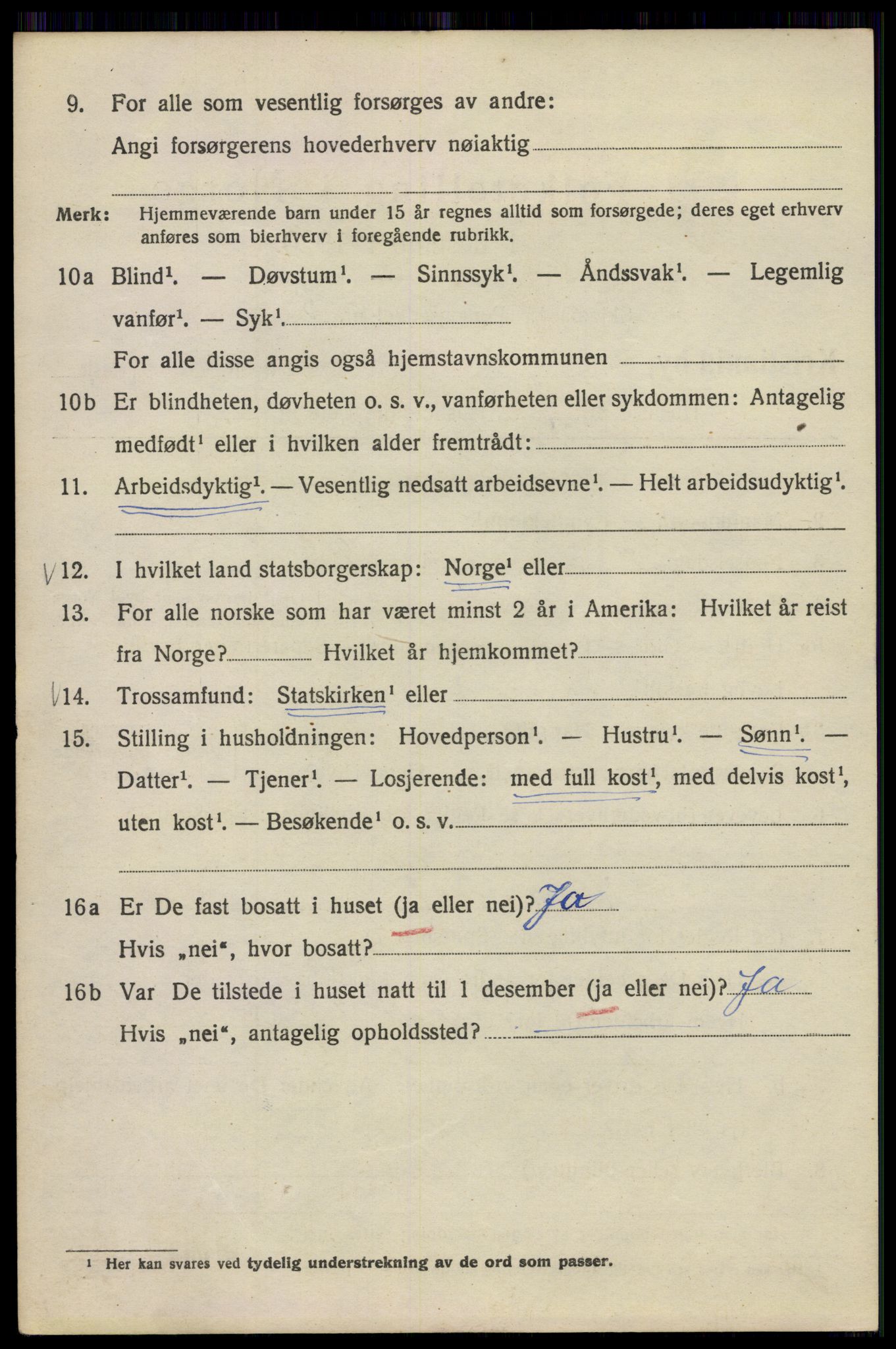 SAO, Folketelling 1920 for 0301 Kristiania kjøpstad, 1920, s. 396540