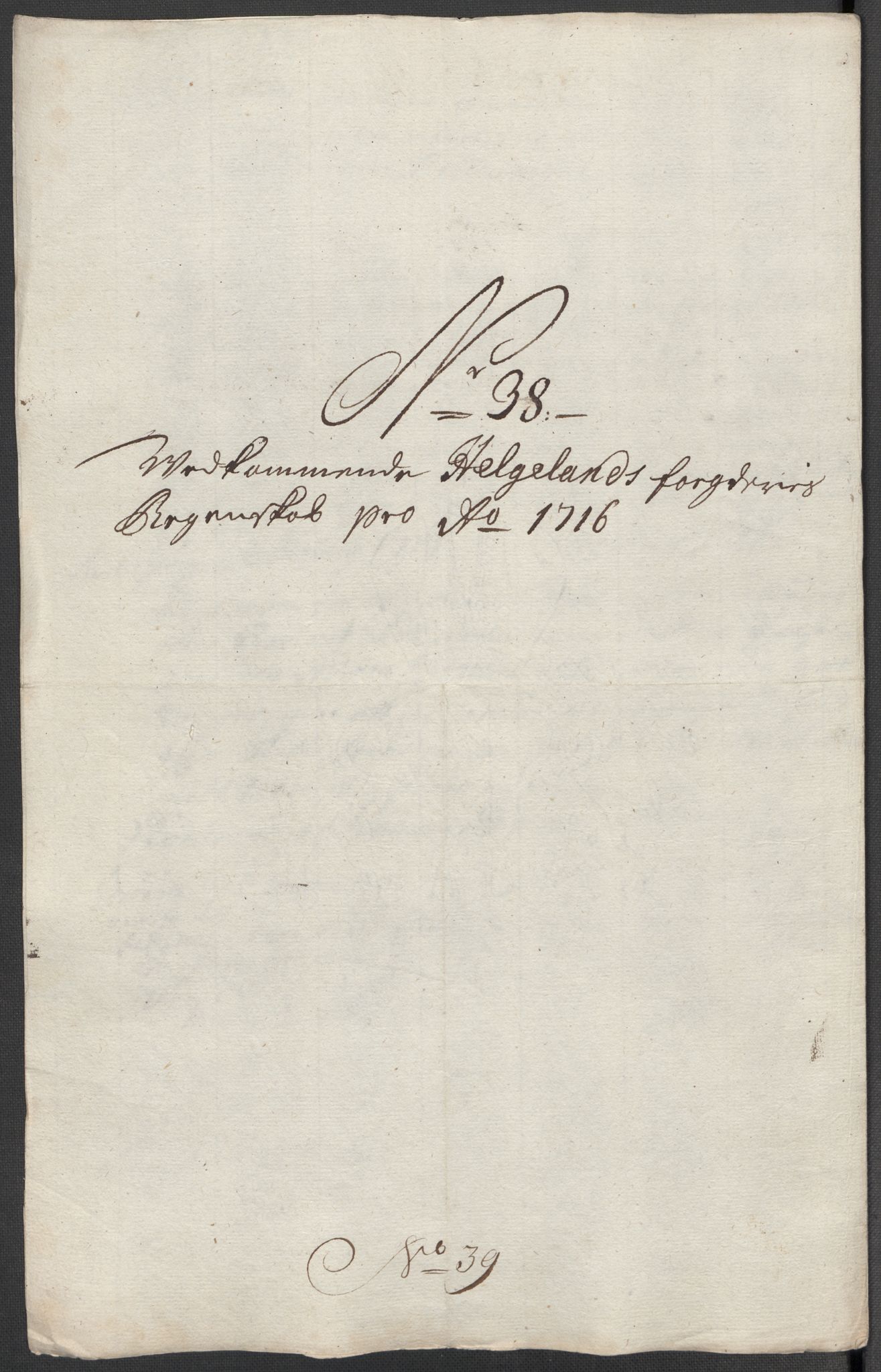 Rentekammeret inntil 1814, Reviderte regnskaper, Fogderegnskap, RA/EA-4092/R65/L4514: Fogderegnskap Helgeland, 1716, s. 270