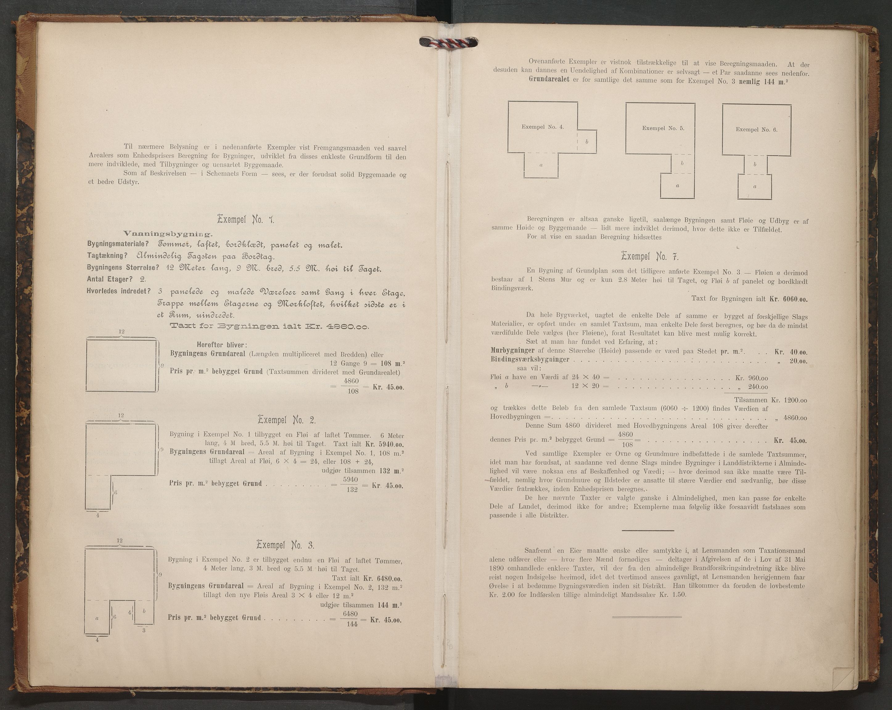 Norges Brannkasse Mo, AV/SAT-A-1728/E/Ea/L0005: Skjematakster, 1903-1907