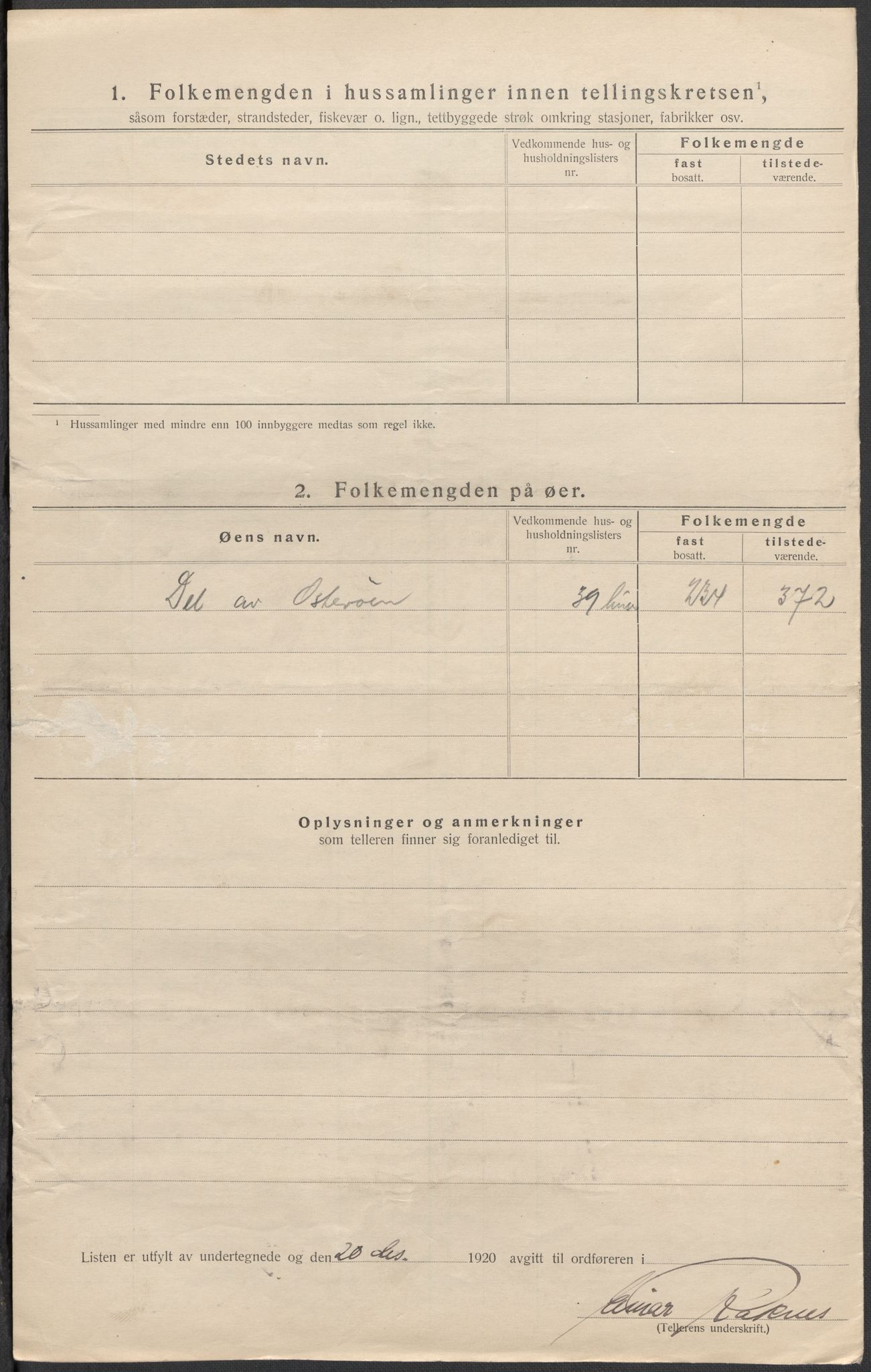 SAB, Folketelling 1920 for 1254 Hamre herred, 1920, s. 25