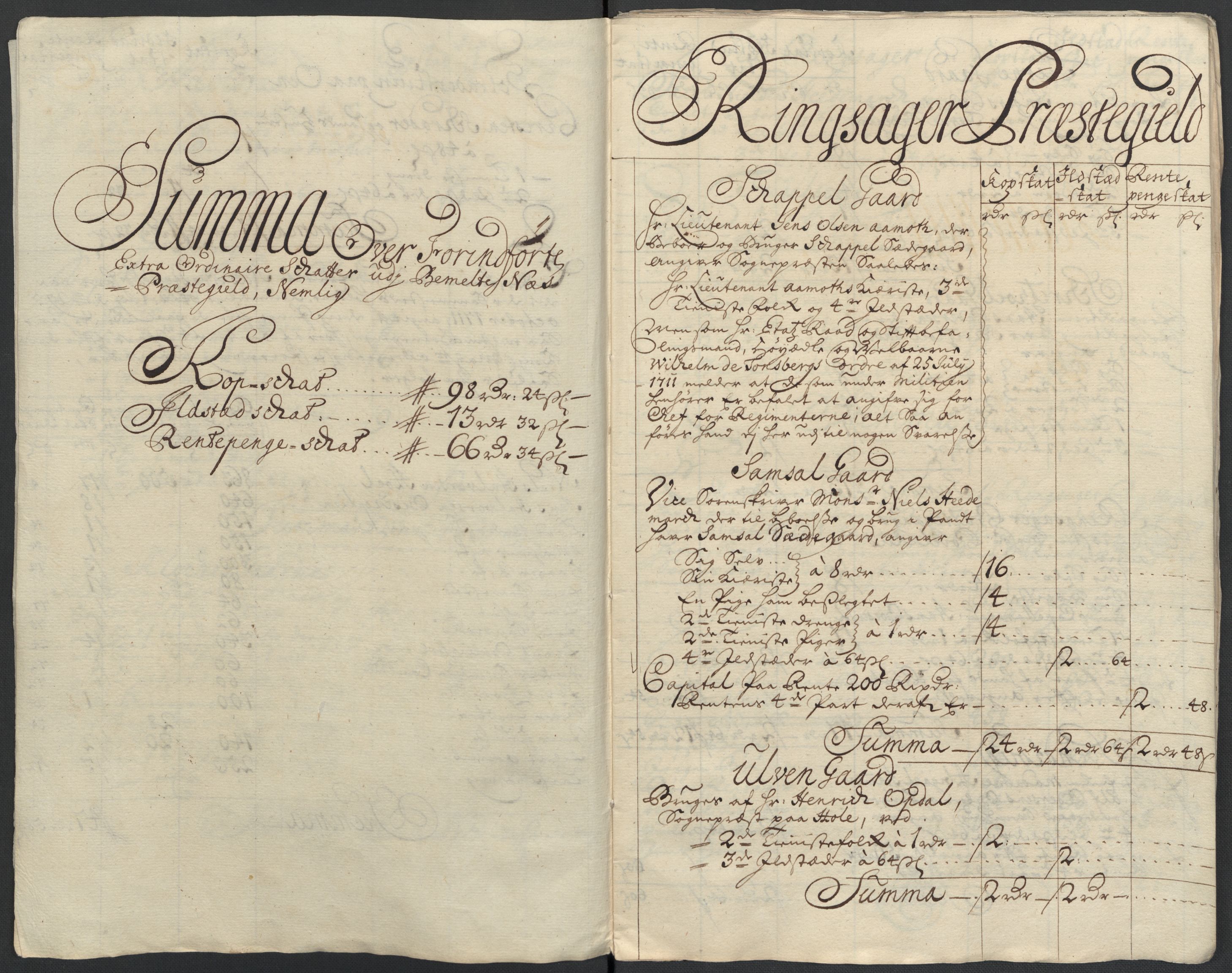 Rentekammeret inntil 1814, Reviderte regnskaper, Fogderegnskap, RA/EA-4092/R16/L1047: Fogderegnskap Hedmark, 1711, s. 345