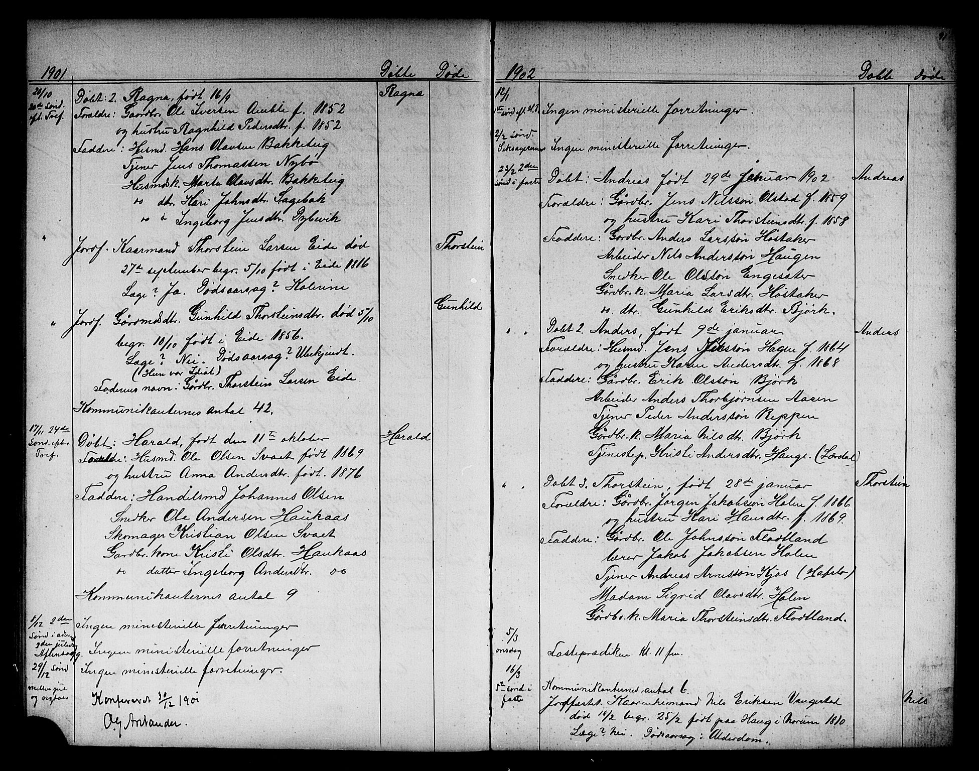 Sogndal sokneprestembete, AV/SAB-A-81301/H/Hab/Habb/L0001: Klokkerbok nr. B 1, 1867-1907, s. 91