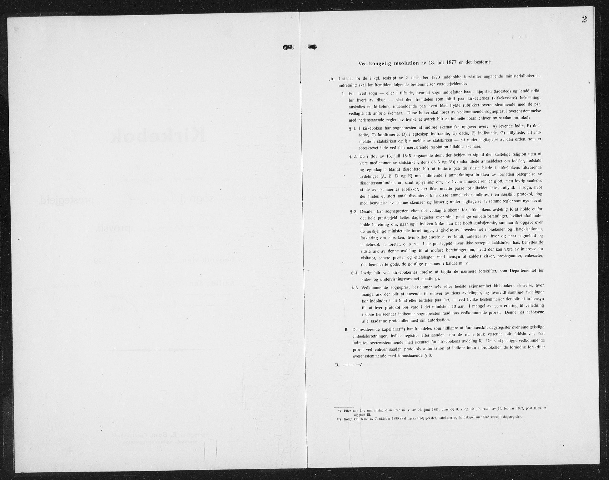 Kopervik sokneprestkontor, SAST/A-101850/H/Ha/Hab/L0007: Klokkerbok nr. B 7, 1918-1942, s. 2