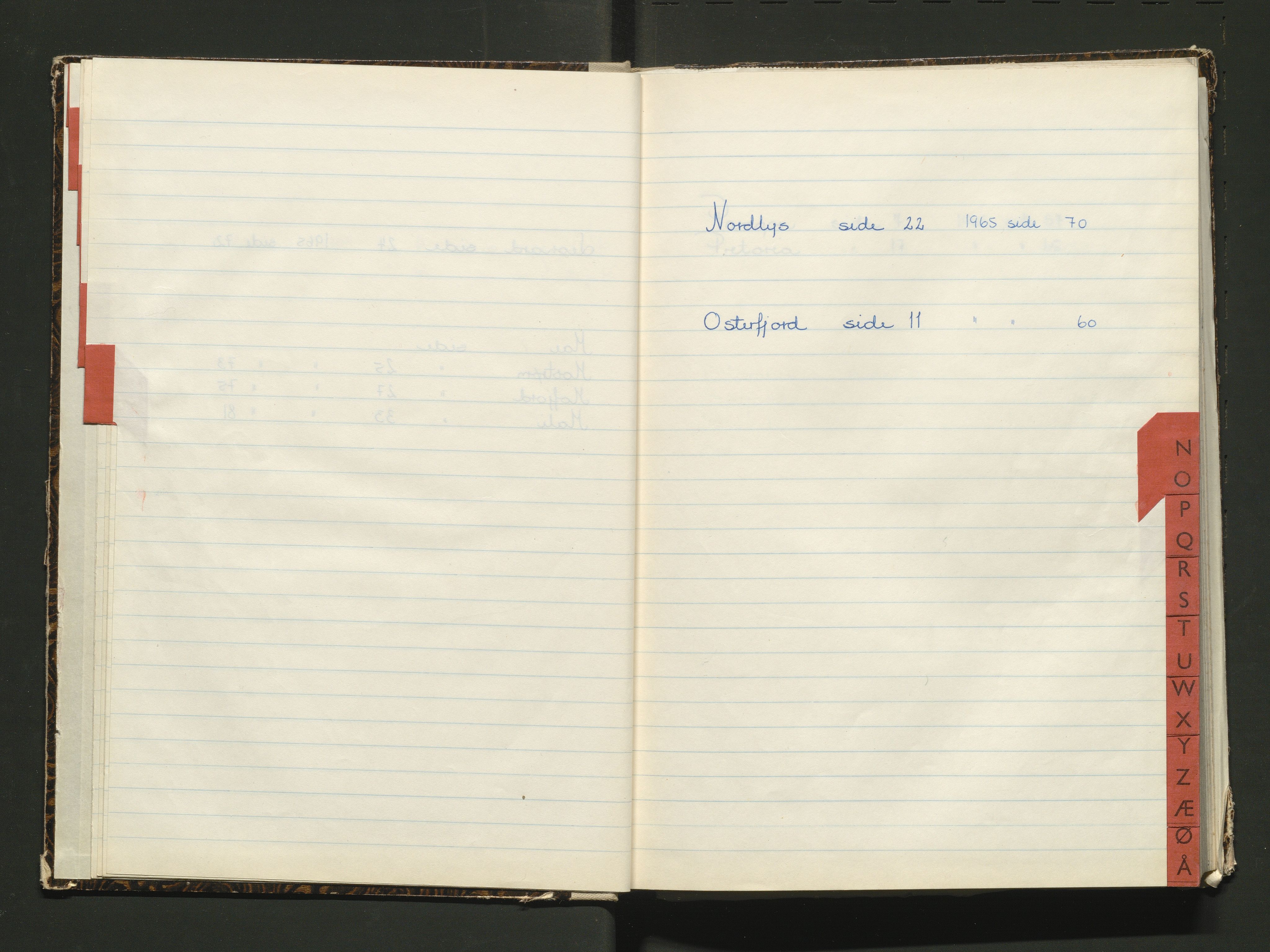 Osterfjorden fartøy- og sandeigarlag AL, IKAH/1263-Pa0031/F/Fa/L0008: Fraktekontrollprotokoll for Osterfjorden fartøylag, 1964-1965