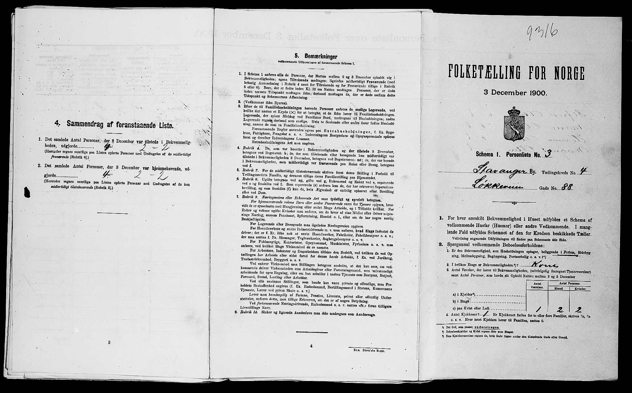 SAST, Folketelling 1900 for 1103 Stavanger kjøpstad, 1900, s. 1381