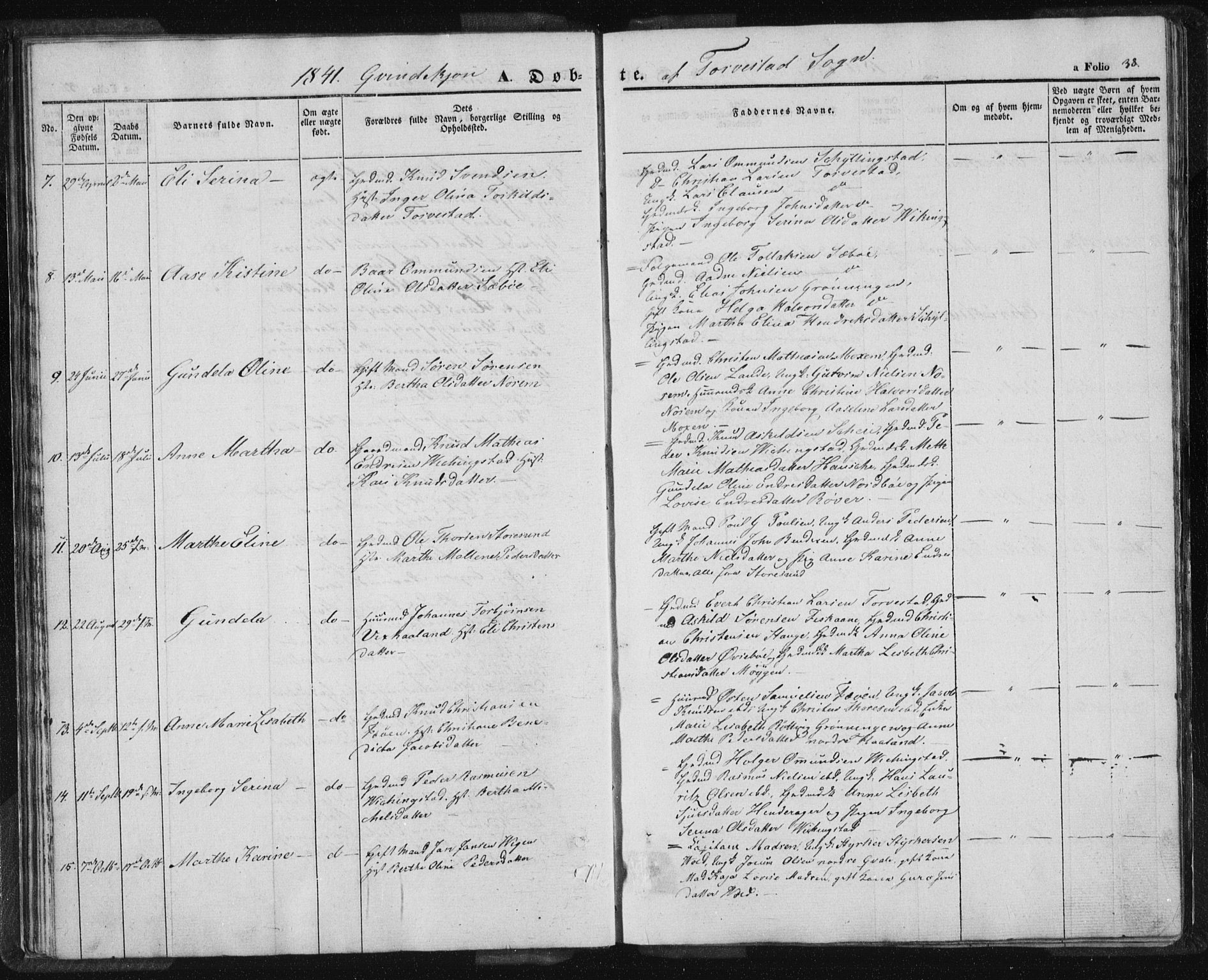 Torvastad sokneprestkontor, AV/SAST-A -101857/H/Ha/Haa/L0005: Ministerialbok nr. A 5, 1836-1847, s. 38