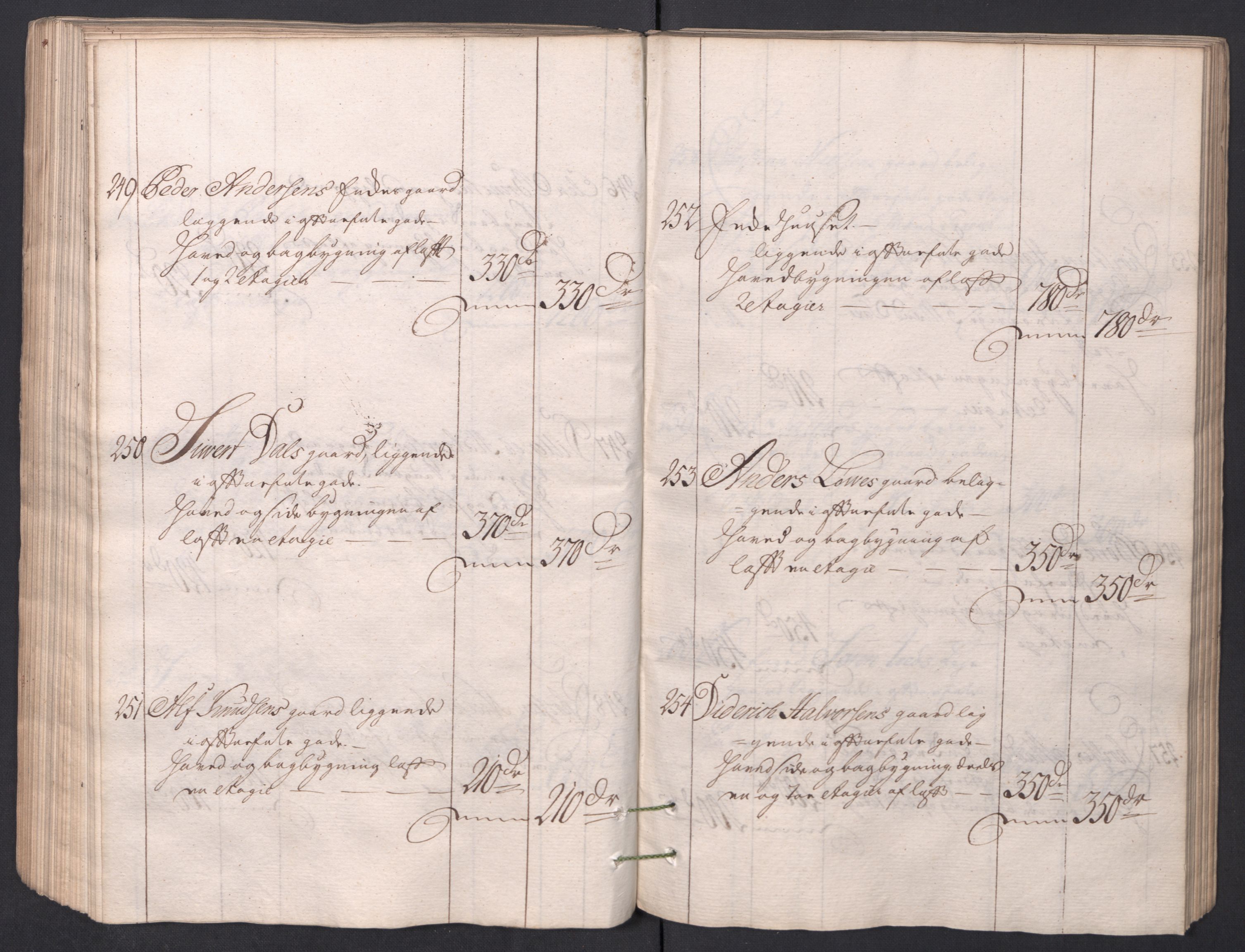 Kristiania stiftamt, AV/SAO-A-10386/I/Ia/L0001/0002: Branntakster / Christiania, 1766-1767