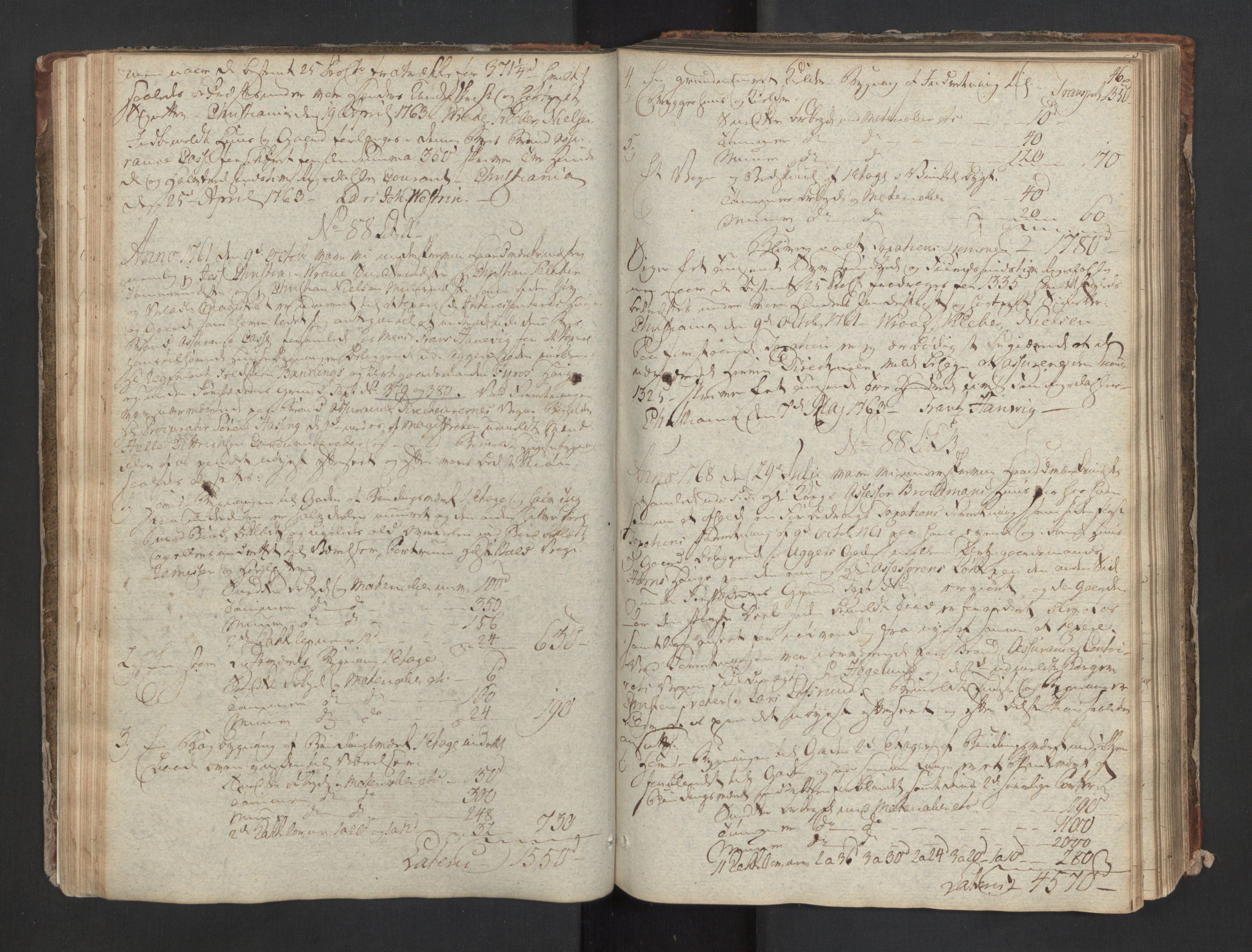 Norges brannkasse, branntakster Oslo, AV/SAO-A-11402/F/Fa/L0001: Branntakstprotokoll, 1755-1806