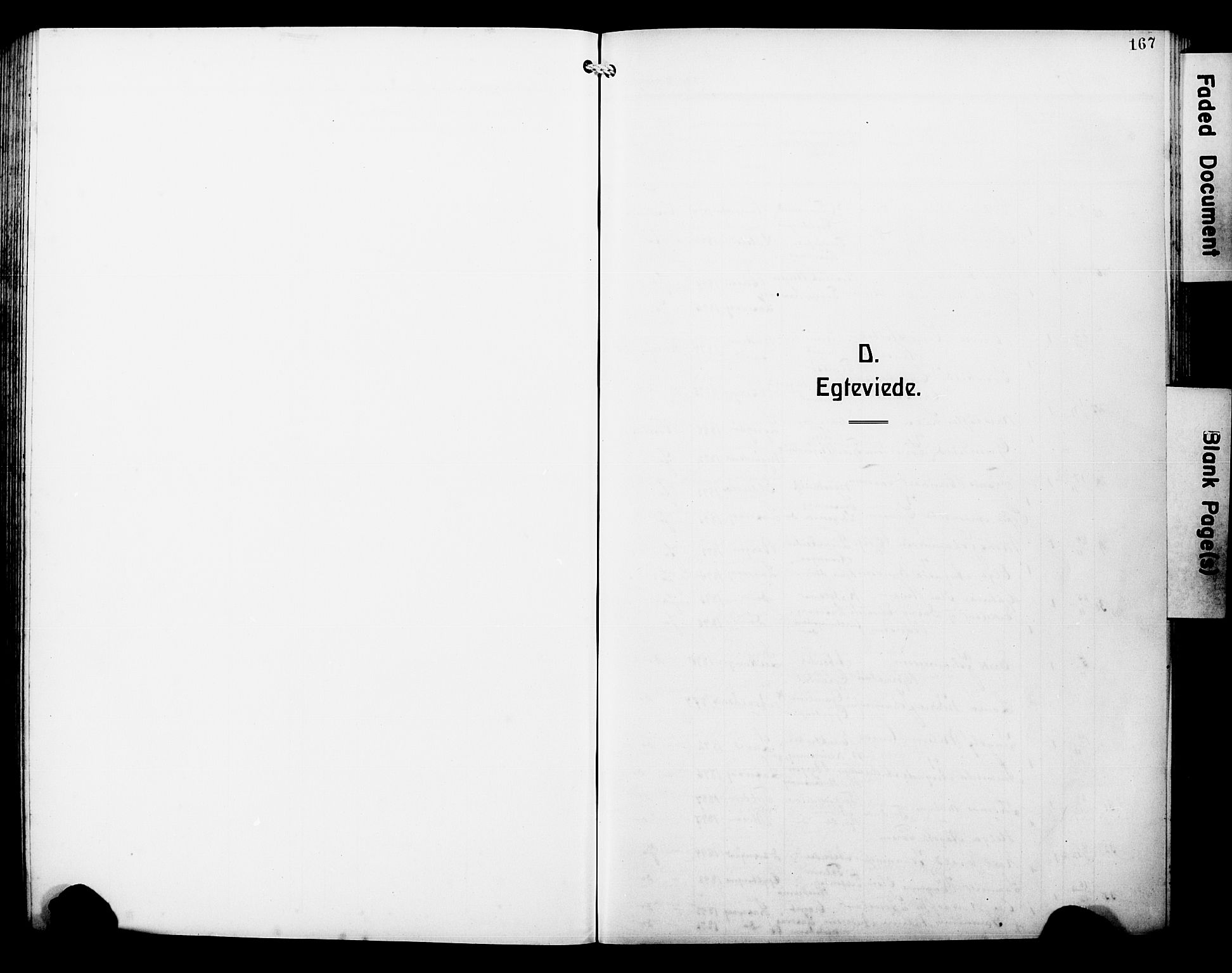 Laksevåg Sokneprestembete, SAB/A-76501/H/Ha/Hab/Haba/L0006: Klokkerbok nr. A 6, 1917-1925, s. 167