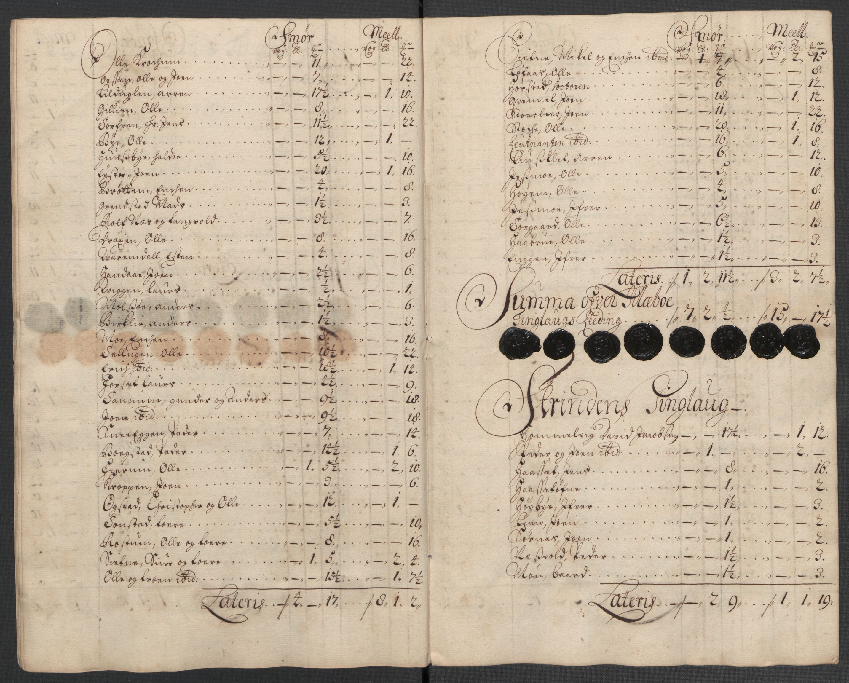 Rentekammeret inntil 1814, Reviderte regnskaper, Fogderegnskap, AV/RA-EA-4092/R61/L4107: Fogderegnskap Strinda og Selbu, 1698-1700, s. 273