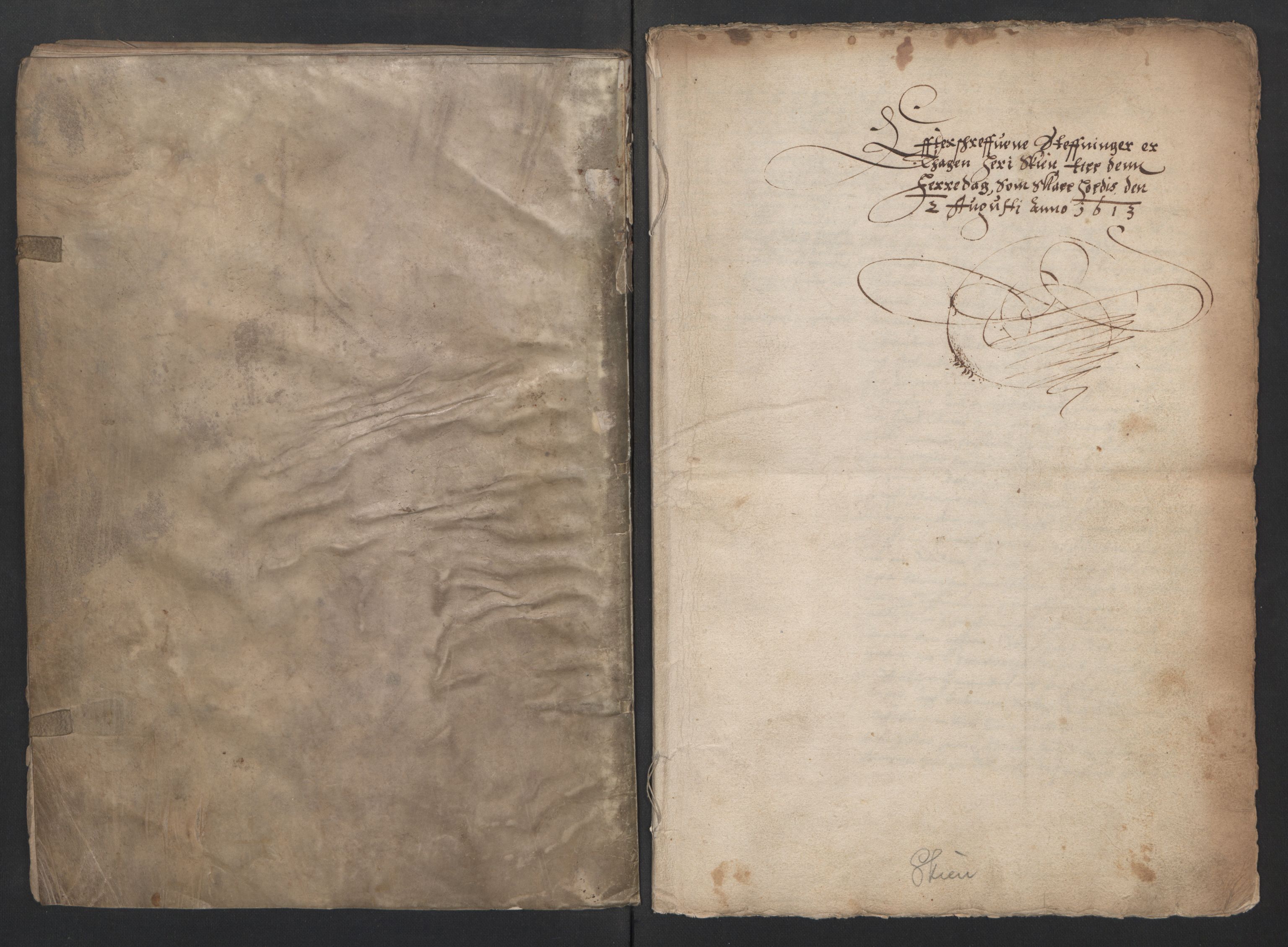 Herredagen 1539-1664  (Kongens Retterting), RA/EA-2882/A/L0009: Dombok   Stevningsbok, 1613