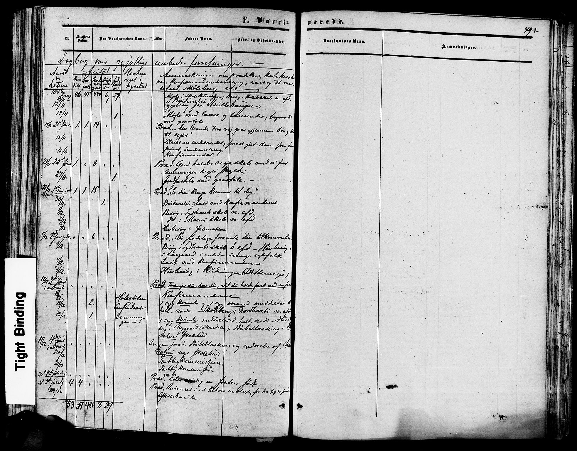 Hol kirkebøker, AV/SAKO-A-227/F/Fa/L0002: Ministerialbok nr. I 2, 1870-1886, s. 492