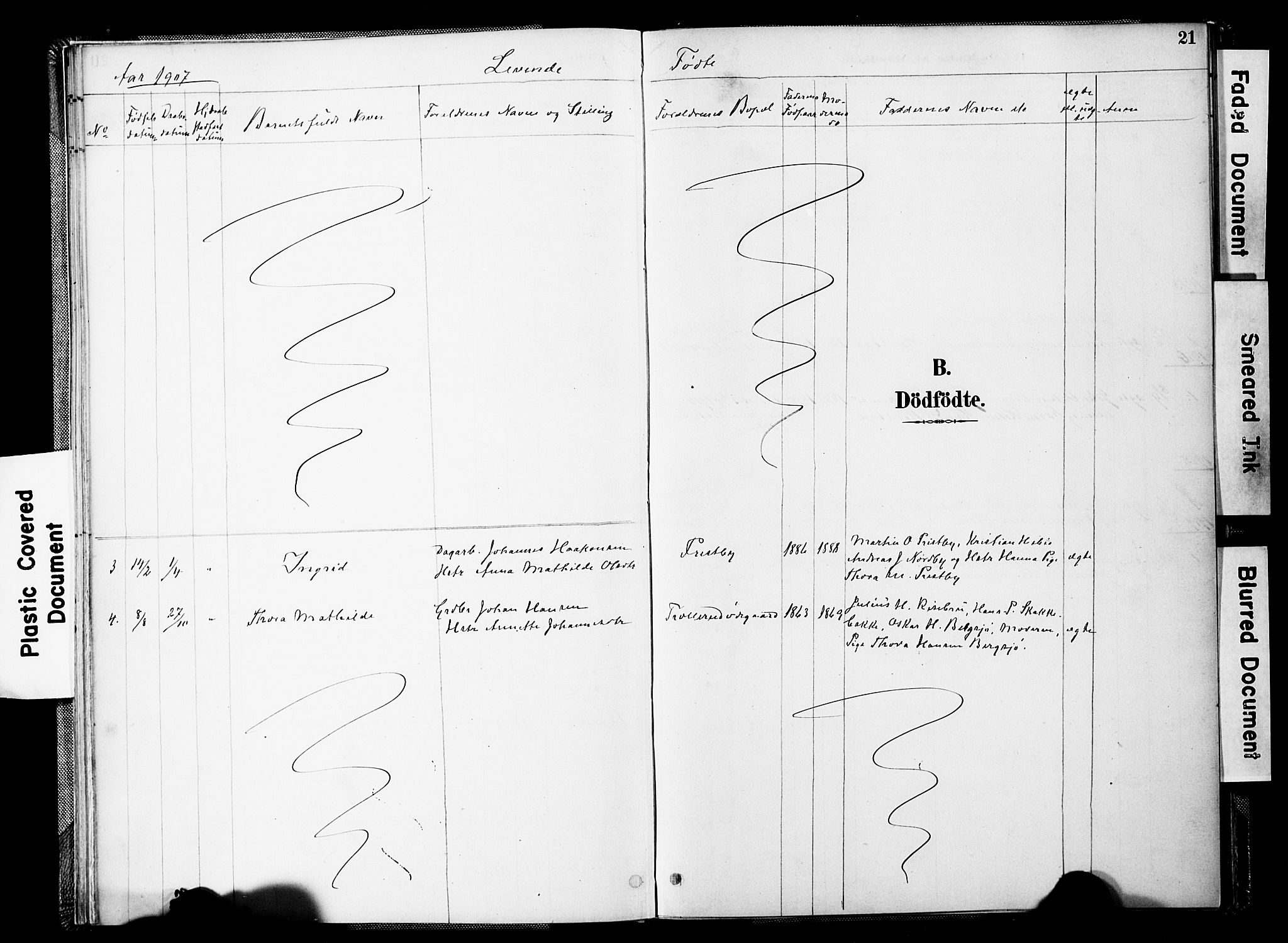 Spydeberg prestekontor Kirkebøker, SAO/A-10924/F/Fc/L0001: Ministerialbok nr. III 1, 1886-1907, s. 21