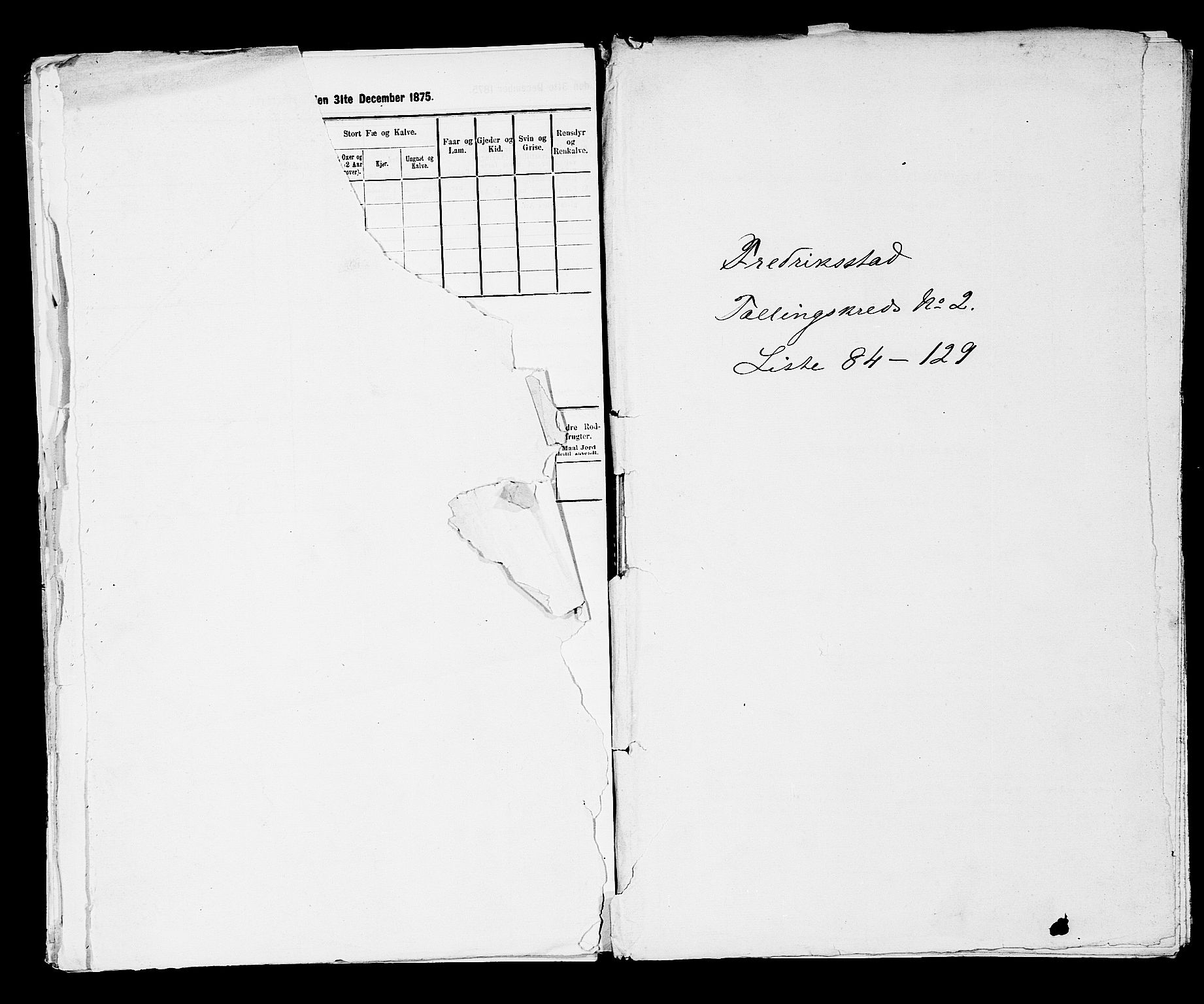 RA, Folketelling 1875 for 0103B Fredrikstad prestegjeld, Fredrikstad kjøpstad, 1875, s. 232