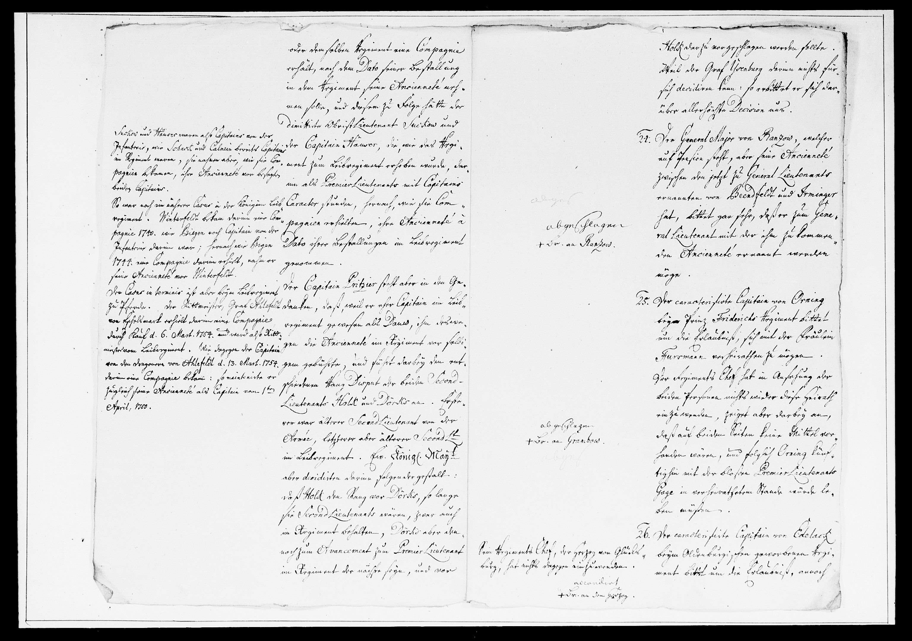 Krigskollegiet, Krigskancelliet, DRA/A-0006/-/1297-1314: Refererede sager, 1758, s. 173