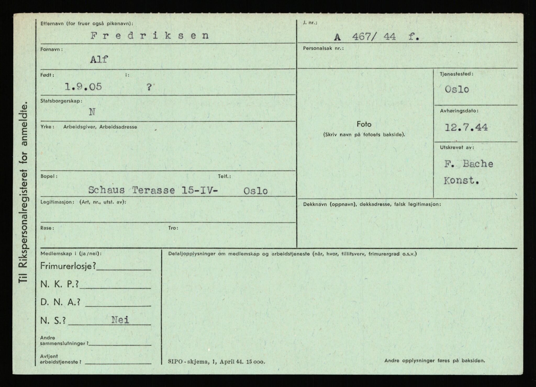 Statspolitiet - Hovedkontoret / Osloavdelingen, AV/RA-S-1329/C/Ca/L0004: Eid - funn av gjenstander	, 1943-1945, s. 4402