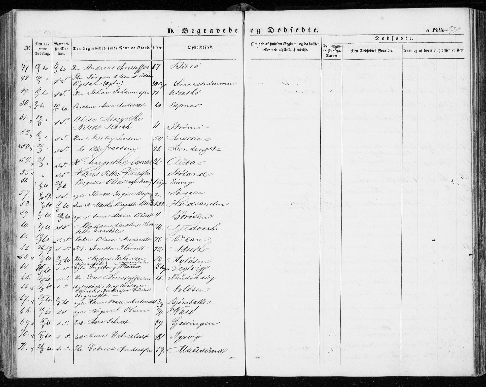 Ministerialprotokoller, klokkerbøker og fødselsregistre - Sør-Trøndelag, SAT/A-1456/634/L0530: Ministerialbok nr. 634A06, 1852-1860, s. 339