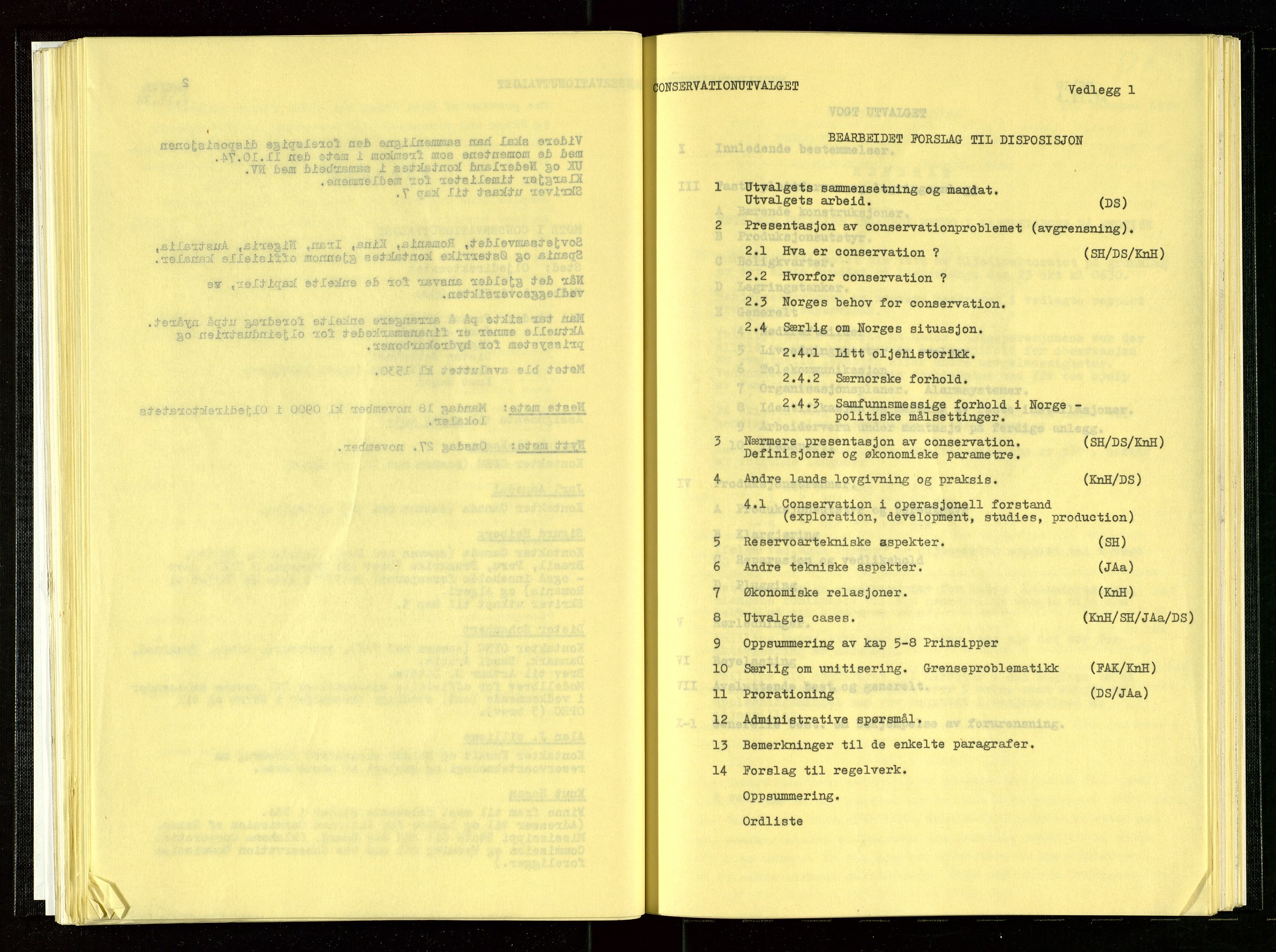 Oljedirektoratet, AV/SAST-A-101366/Aa/L0003: Referatprotokoller, 1974