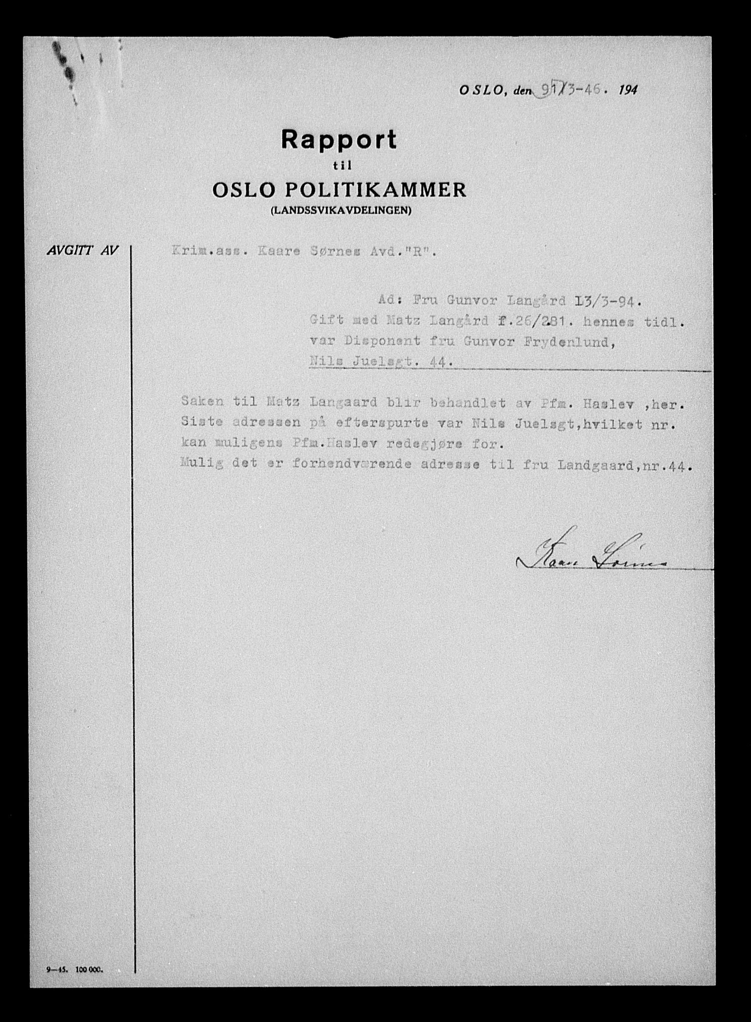 Justisdepartementet, Tilbakeføringskontoret for inndratte formuer, RA/S-1564/H/Hc/Hcc/L0937: --, 1945-1947, s. 499