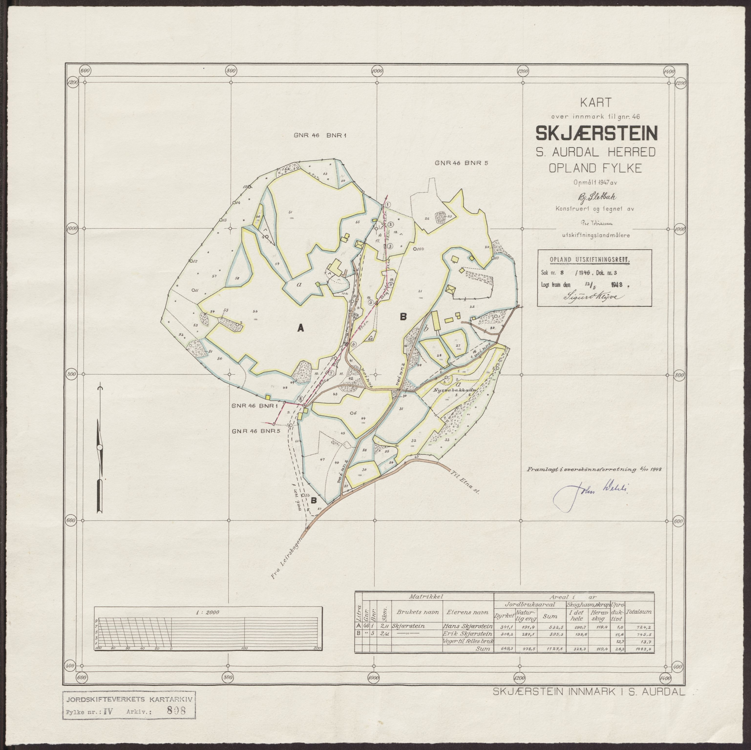 Jordskifteverkets kartarkiv, RA/S-3929/T, 1859-1988, s. 1024
