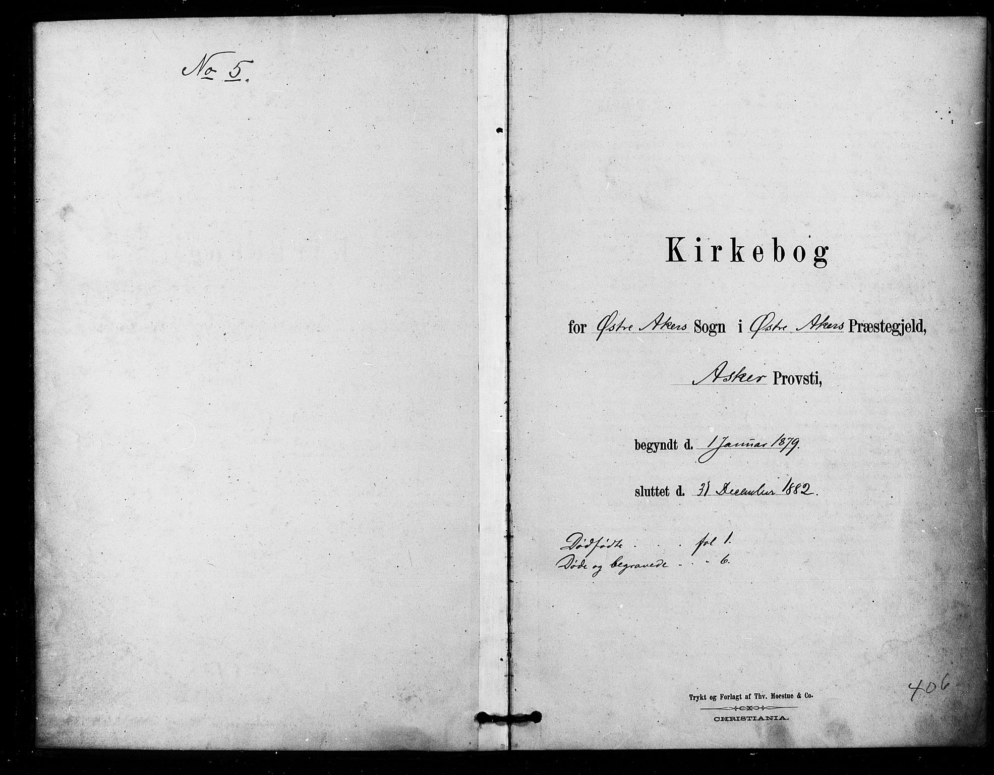 Østre Aker prestekontor Kirkebøker, SAO/A-10840/F/Fa/L0006: Ministerialbok nr. I 6, 1879-1882
