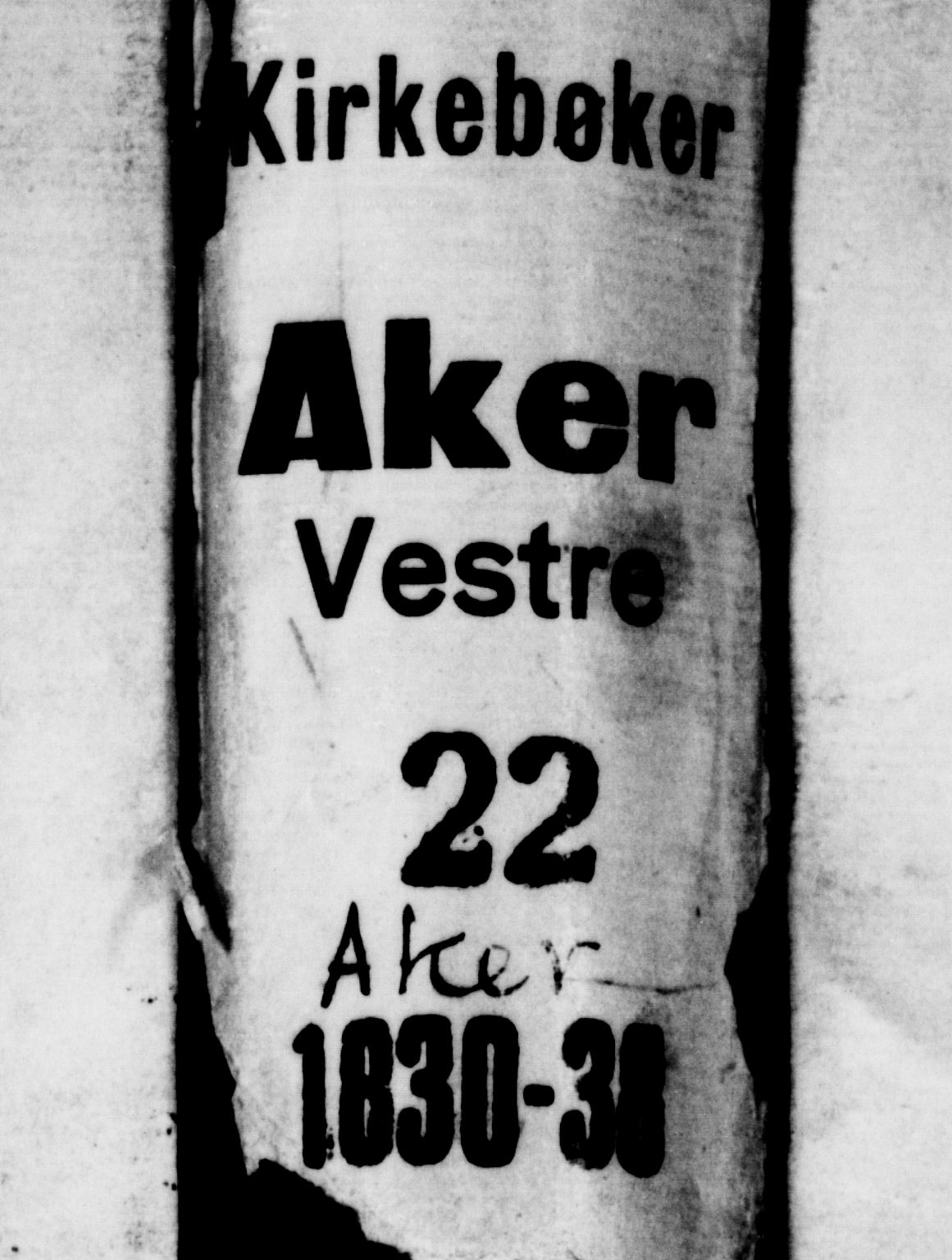 Aker prestekontor kirkebøker, SAO/A-10861/G/L0006: Klokkerbok nr. 6, 1830-1838