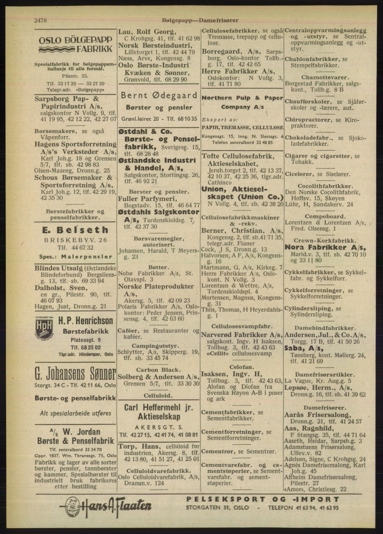 Kristiania/Oslo adressebok, PUBL/-, 1949, s. 2478