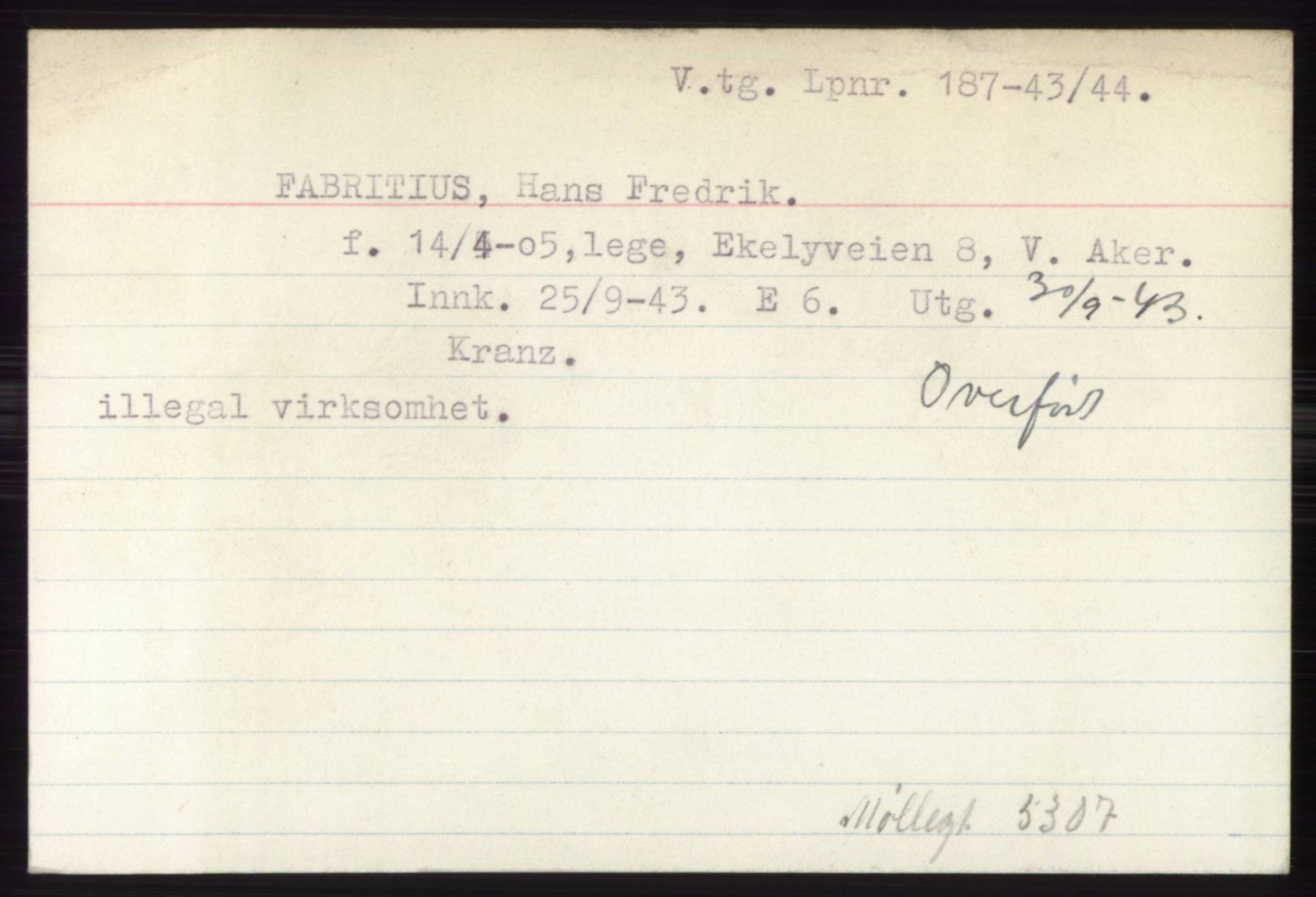 Statspolitiet - Hovedkontoret / Osloavdelingen, AV/RA-S-1329/C/Ck/Cke/L0002: Fangeregister; etternavn A - F, 1941-1945, s. 795