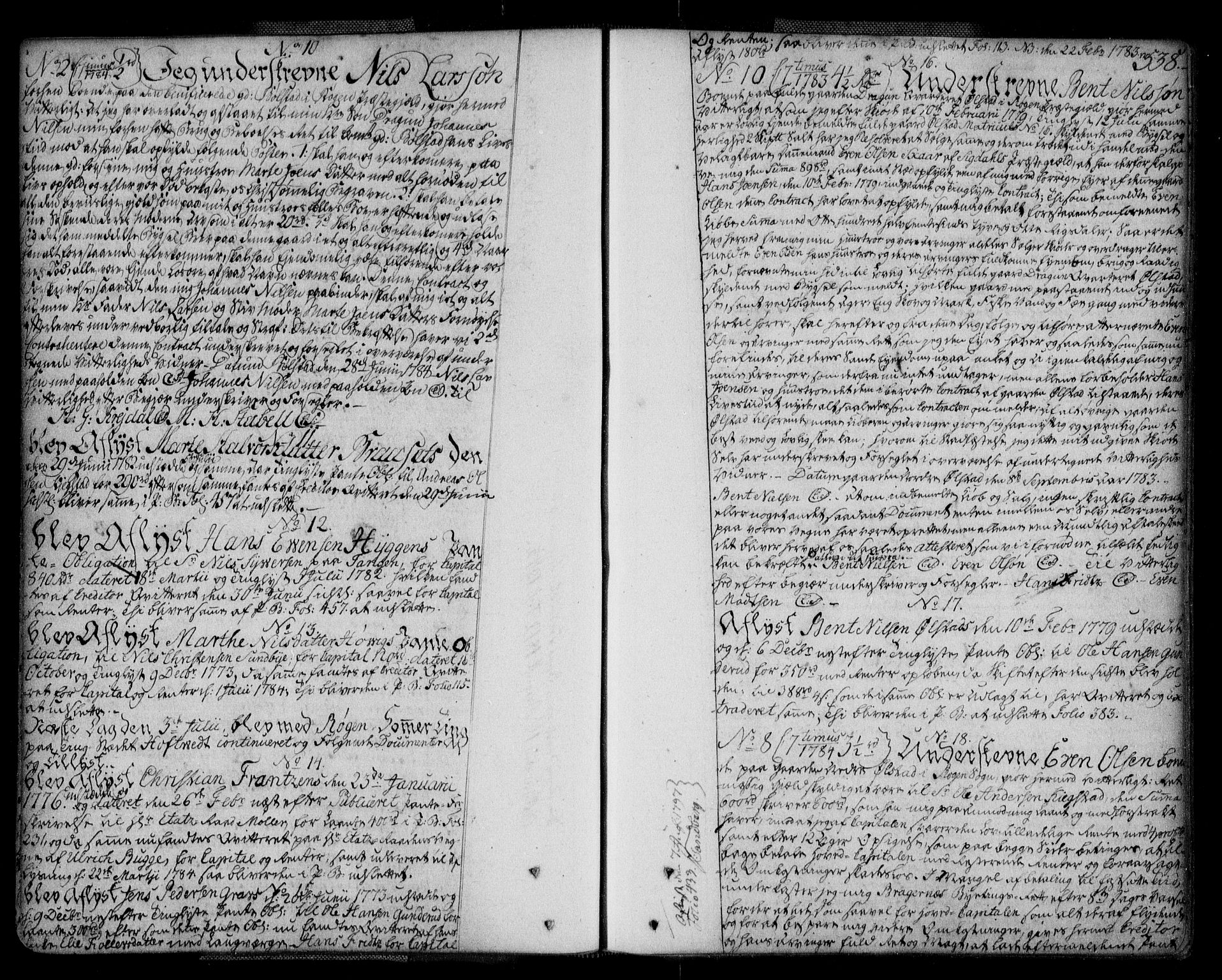 Lier, Røyken og Hurum sorenskriveri, SAKO/A-89/G/Ga/Gaa/L0004b: Pantebok nr. IVb, 1779-1788, s. 538