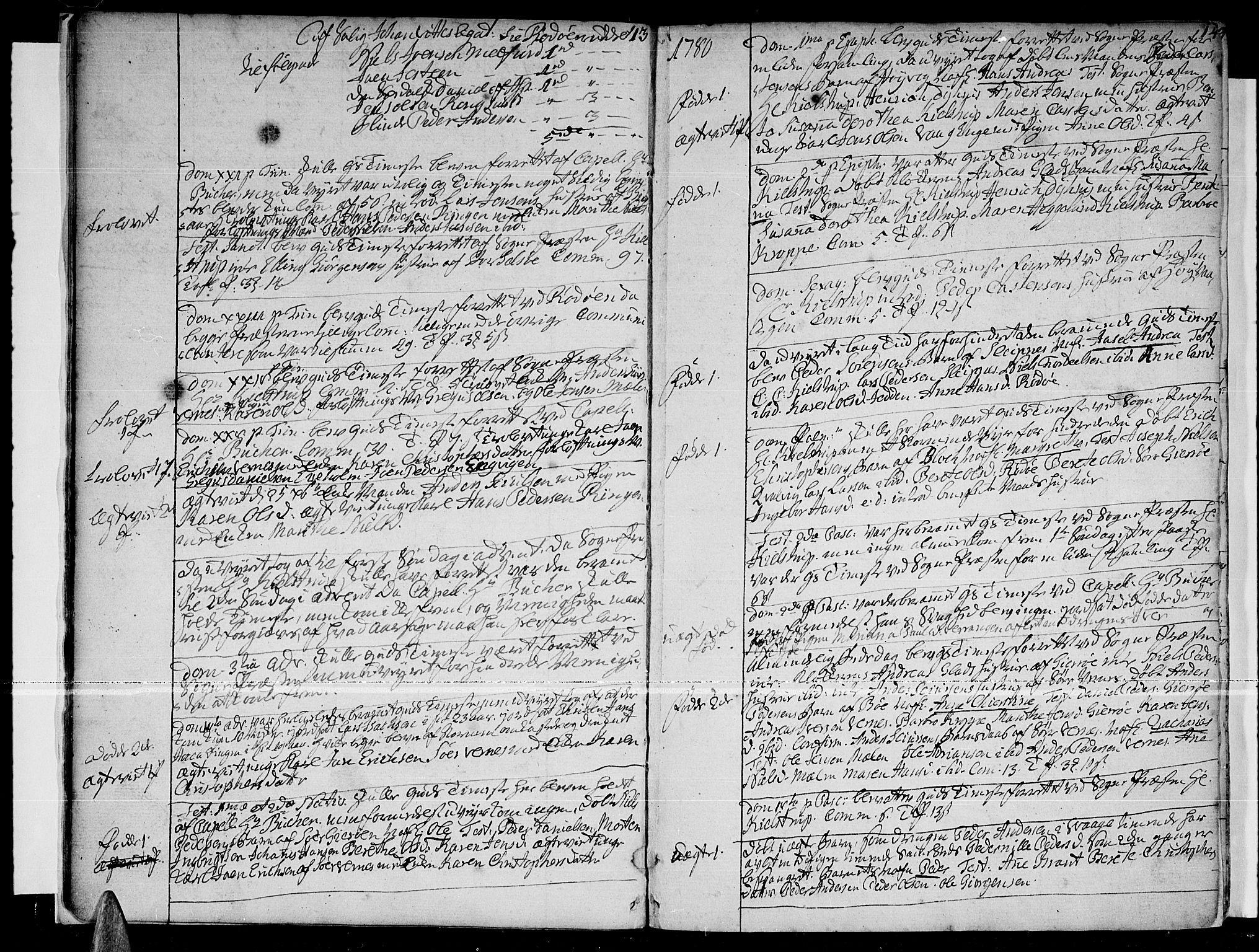 Ministerialprotokoller, klokkerbøker og fødselsregistre - Nordland, AV/SAT-A-1459/841/L0591: Ministerialbok nr. 841A03 /1, 1777-1819, s. 13-14