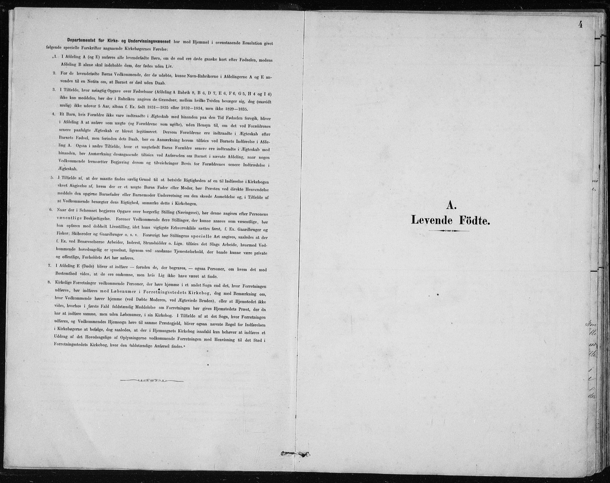 Manger sokneprestembete, SAB/A-76801/H/Hab: Klokkerbok nr. B 2, 1882-1890, s. 4