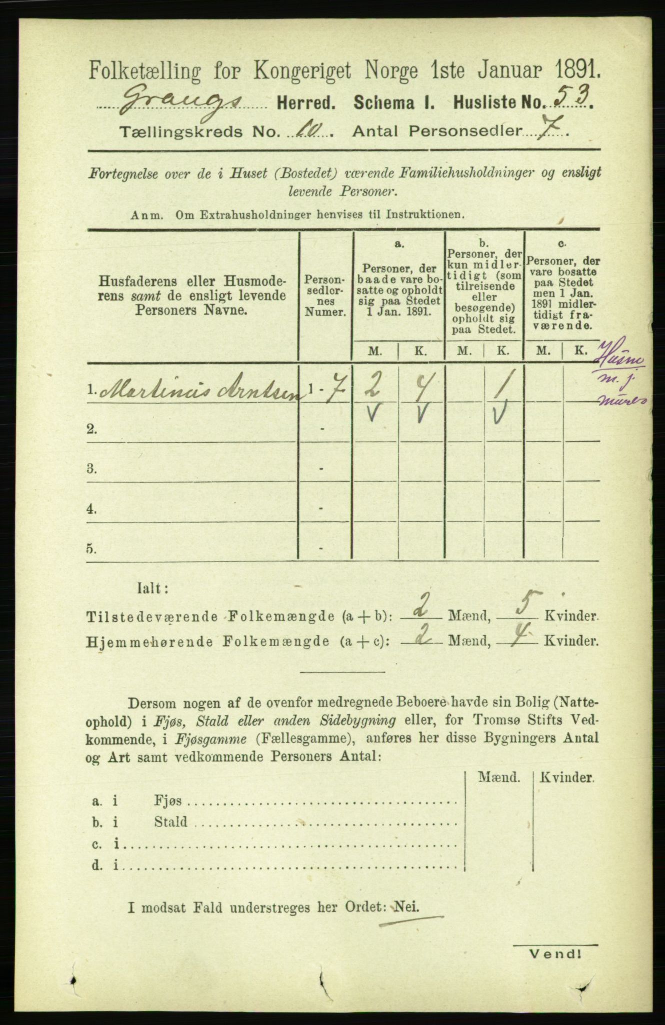 RA, Folketelling 1891 for 1742 Grong herred, 1891, s. 3625