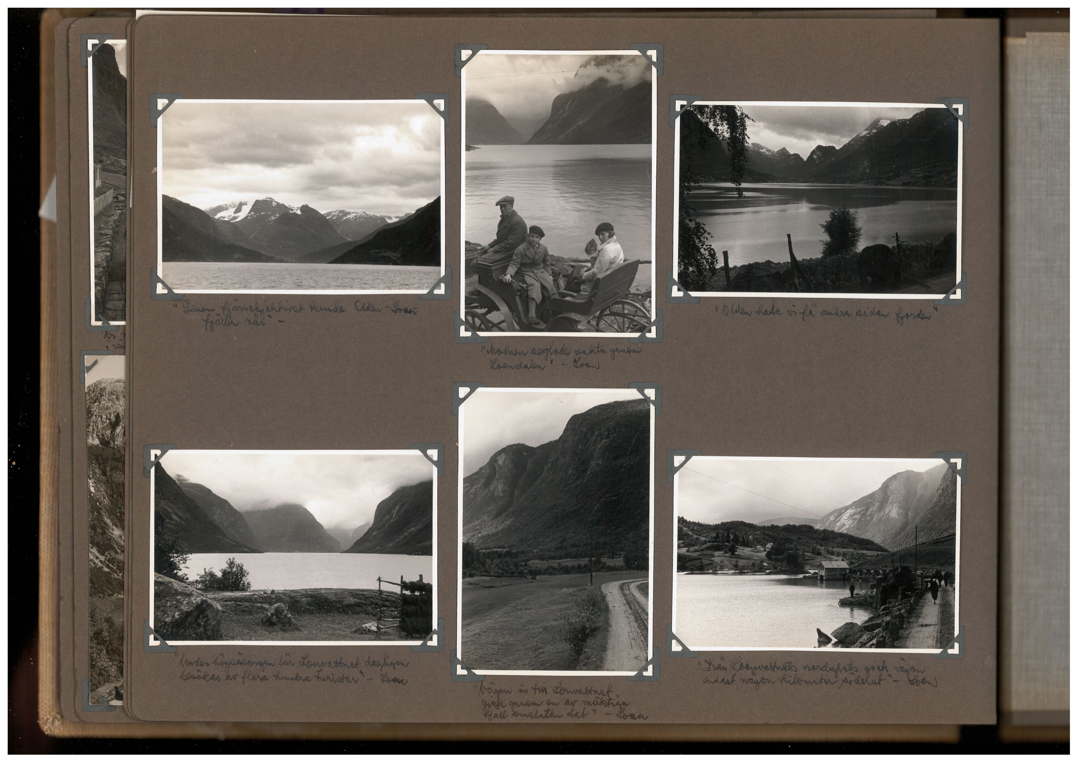 Familien Malmros' på reise i Norge - fotoalbum, SAB/SAB/PA-0313/U/L0001: Fotoalbum, 1935, s. 30