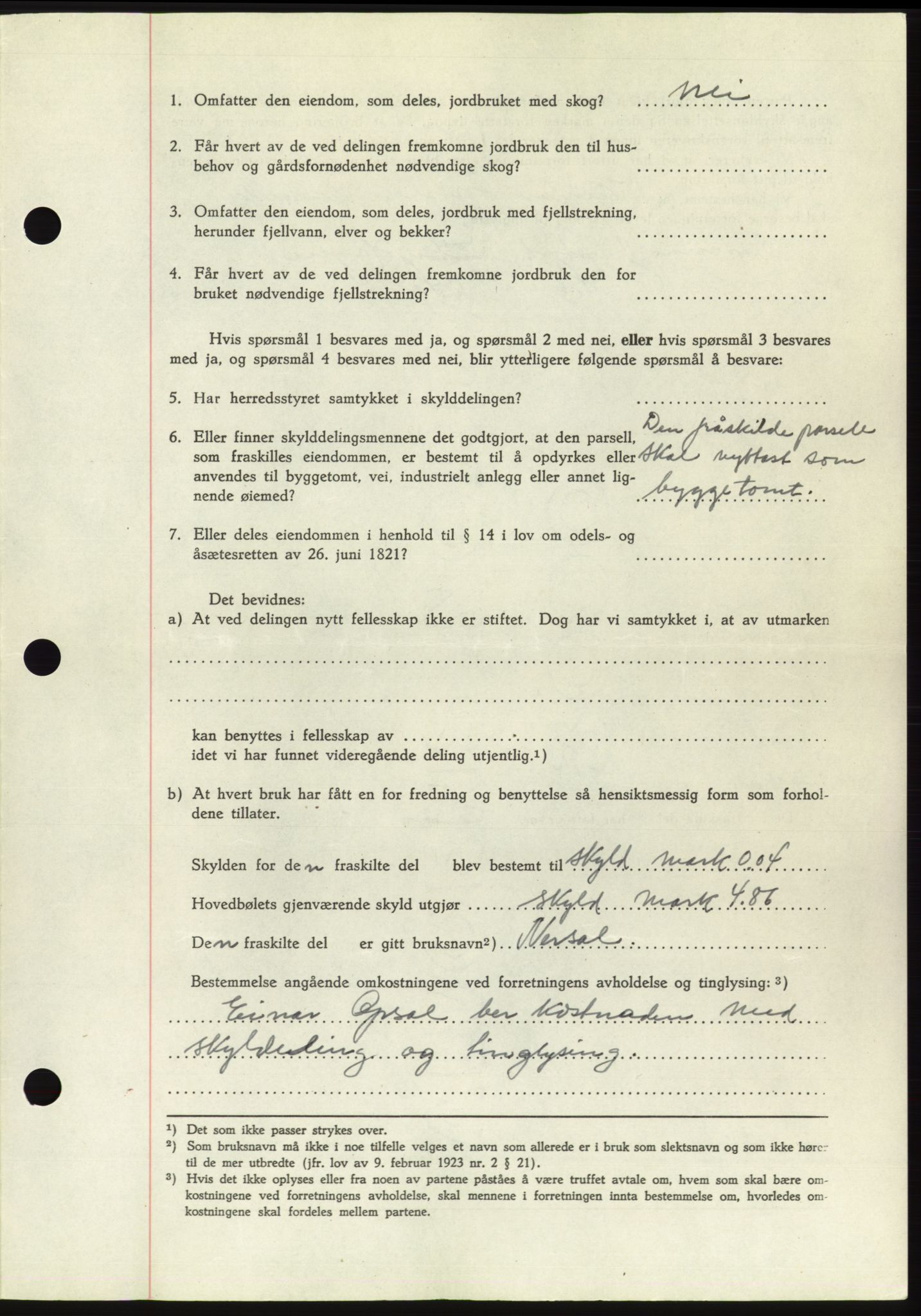 Søre Sunnmøre sorenskriveri, AV/SAT-A-4122/1/2/2C/L0095: Pantebok nr. 21A, 1953-1953, Dagboknr: 1246/1953