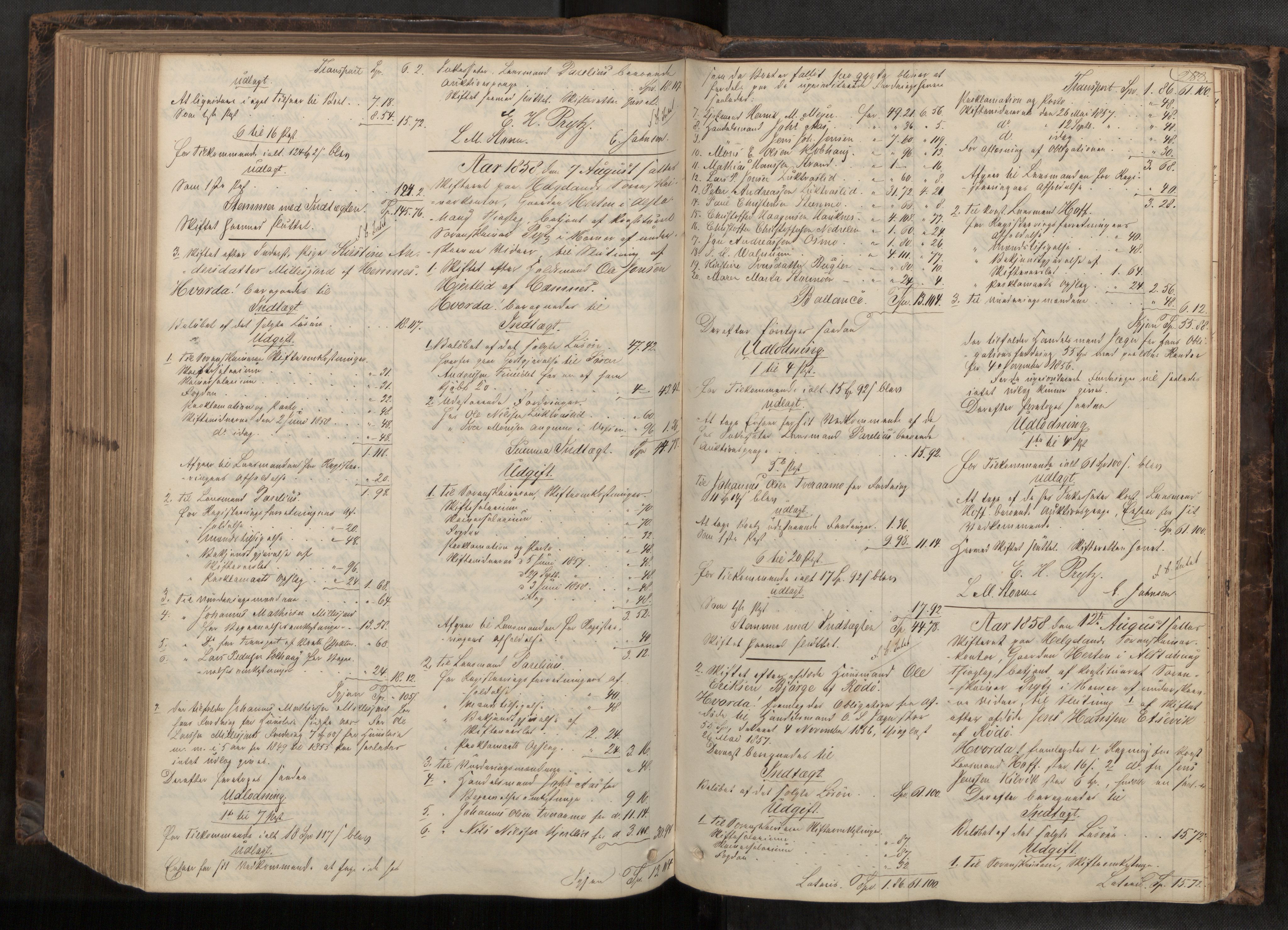 Helgeland sorenskriveri, AV/SAT-A-0004/3/3A/L0107: Skifteprotokoll 52, 1851-1859, s. 288