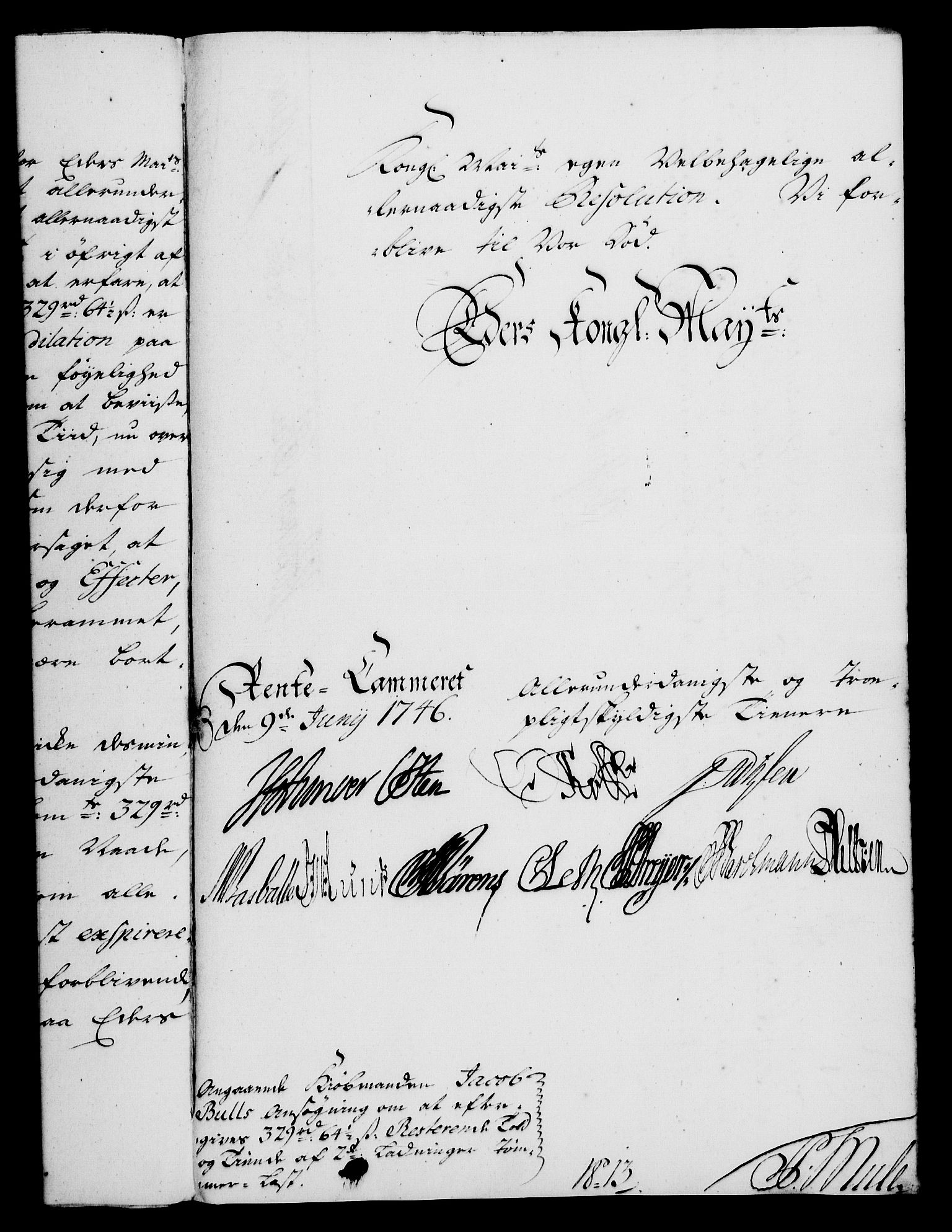 Rentekammeret, Kammerkanselliet, RA/EA-3111/G/Gf/Gfa/L0028: Norsk relasjons- og resolusjonsprotokoll (merket RK 52.28), 1745-1746, s. 866